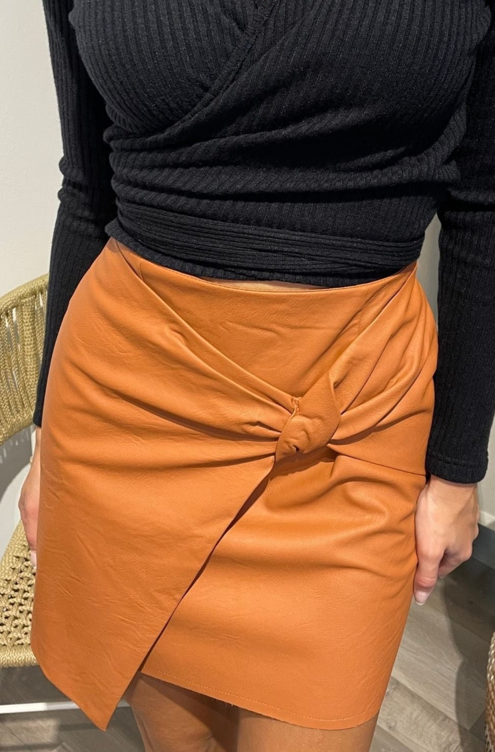 CHLOE SKIRT LEATHER (10825)