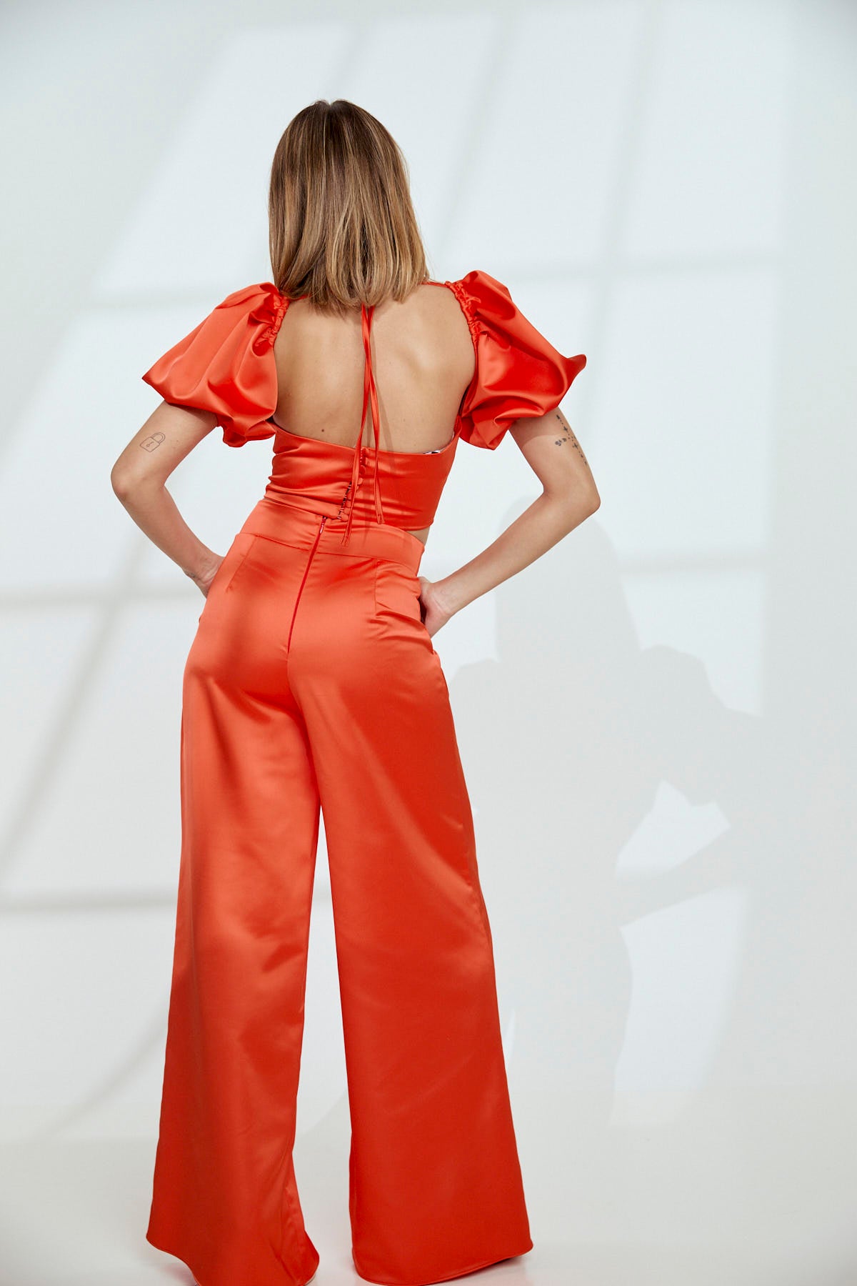 LYDIA SATIN PANTS 12037A