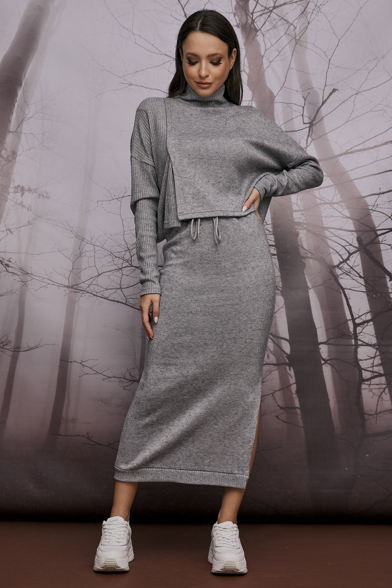 Skirt Midi Knit NONI (13020)
