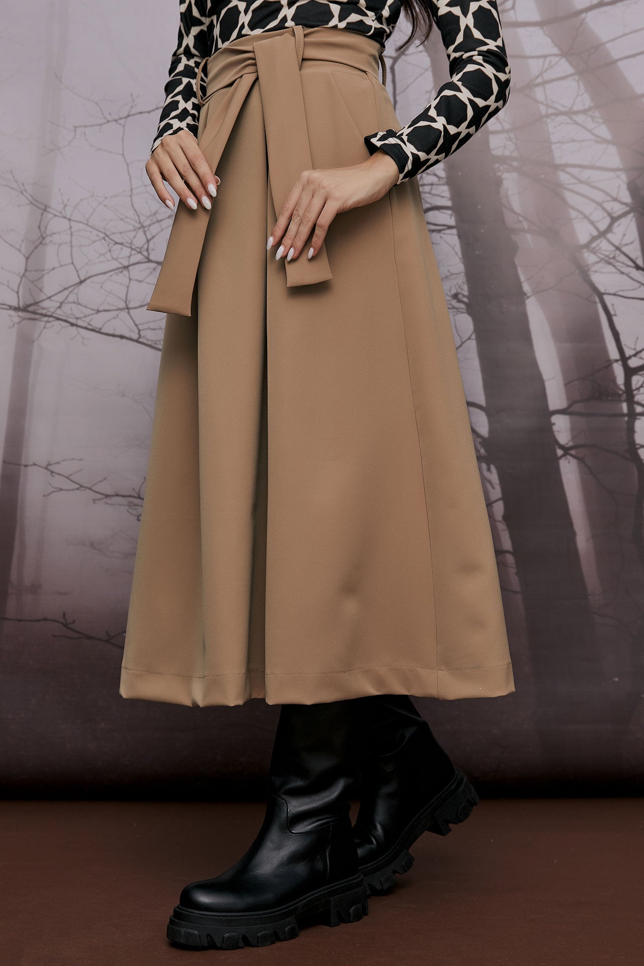 MARLENE MIDI SKIRT(13008A)