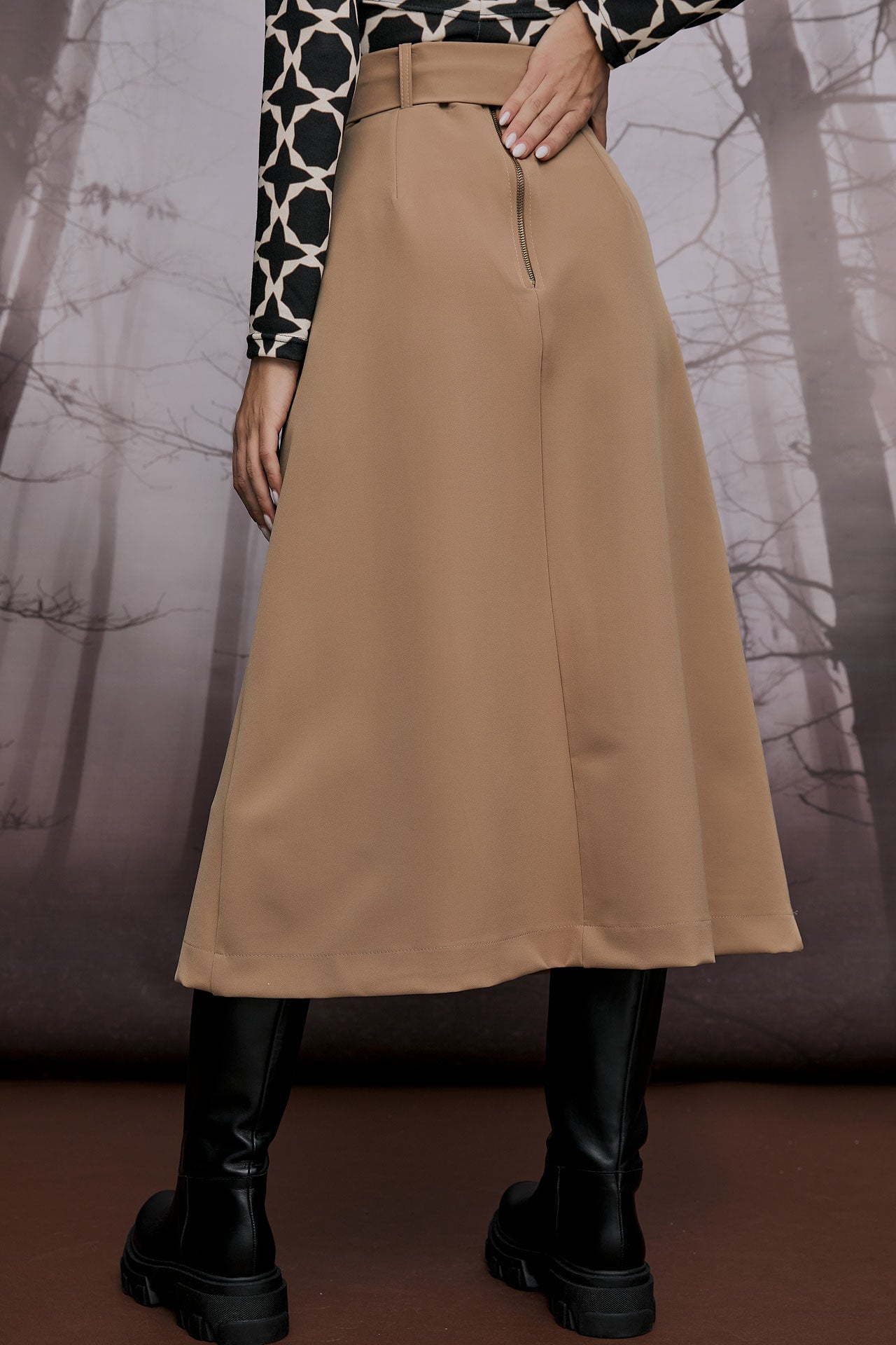 MARLENE MIDI SKIRT(13008A)