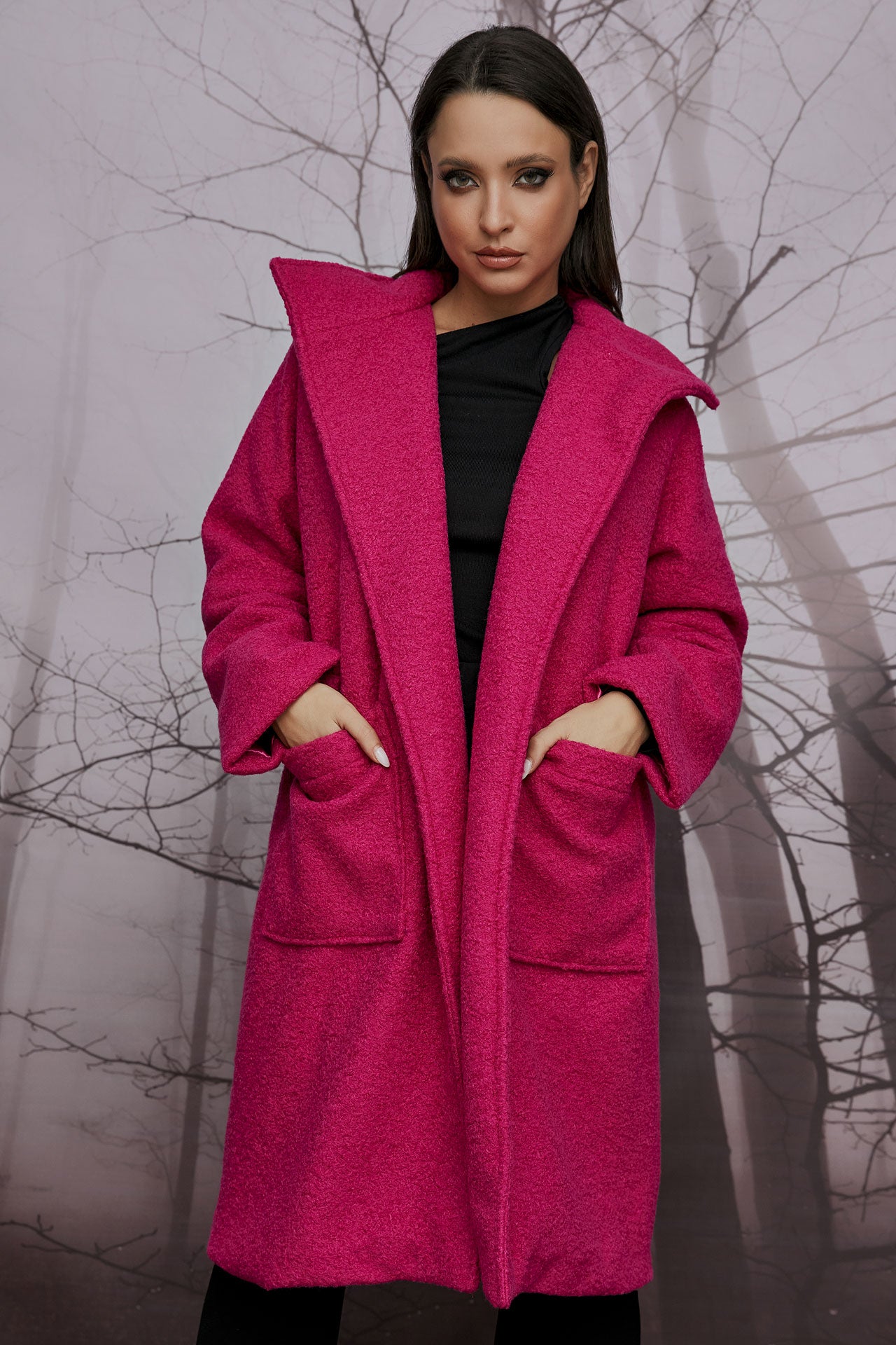 MARIBEL COAT MAGENDA (13049D)