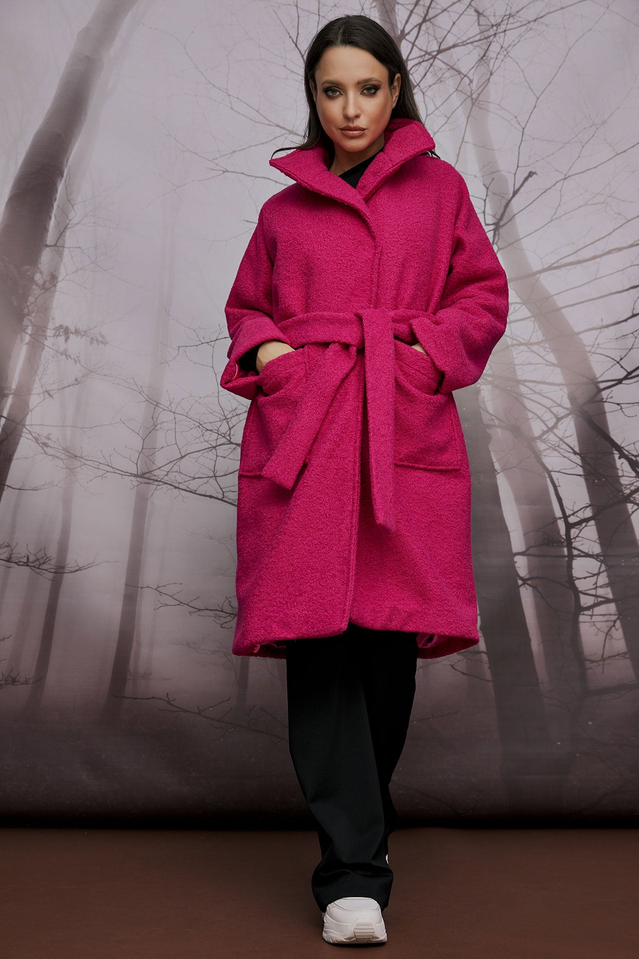 MARIBEL COAT MAGENDA (13049D)