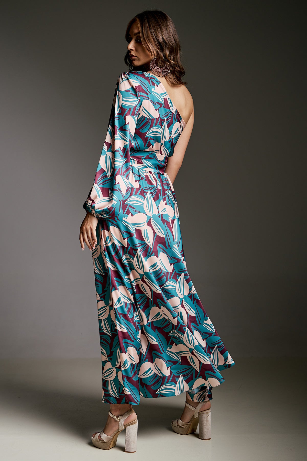 Skirt Maxi Satin Print PAULETTE (14081B)