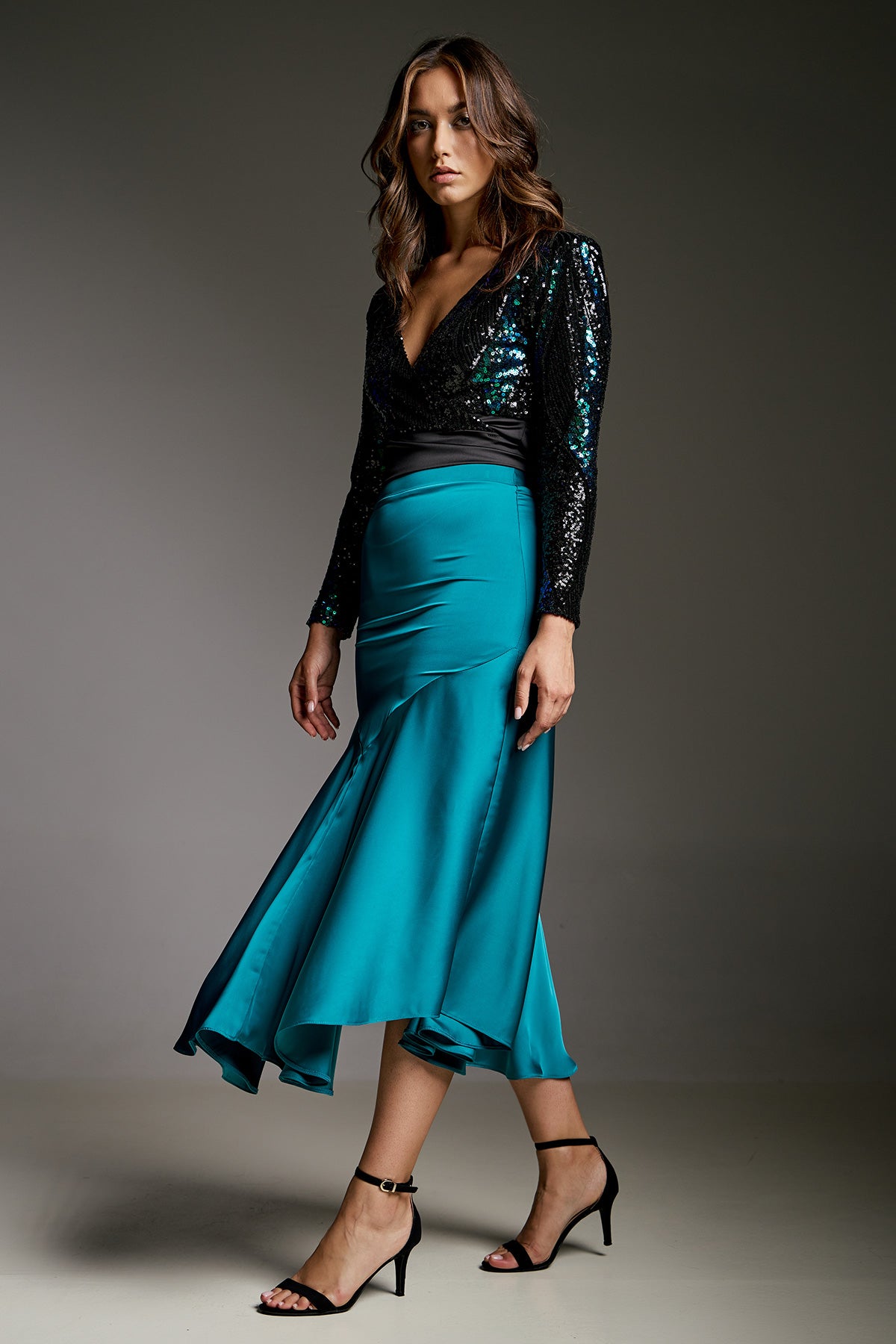 LARSY MIDI SKIRT (15023B)