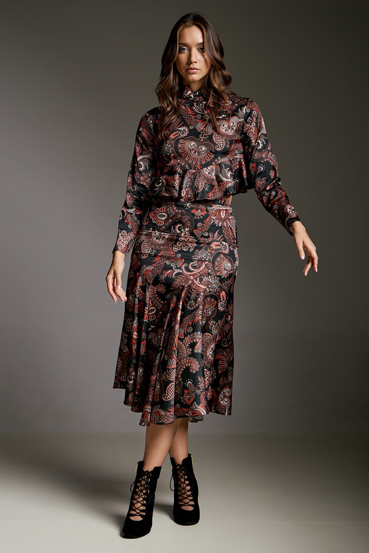 KEZIAH MIDI SKIRT PRINT (15023A)