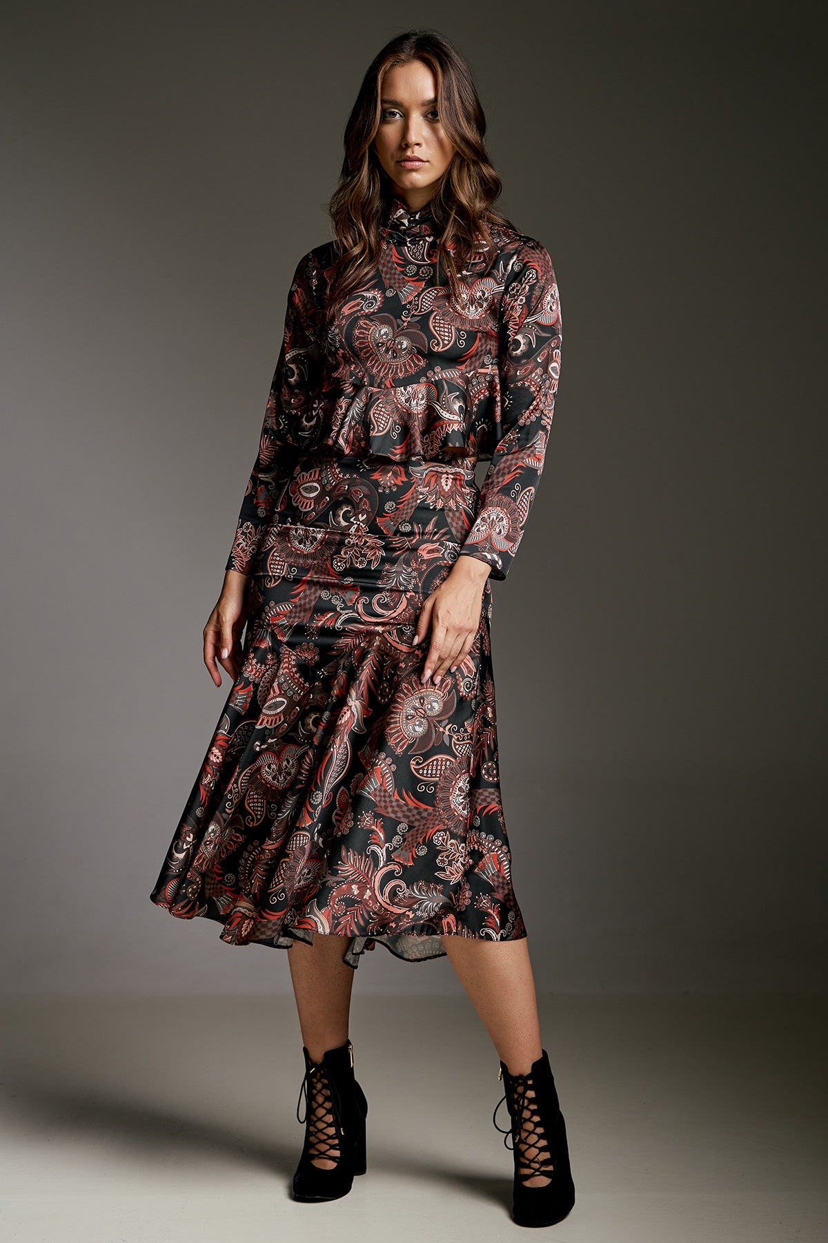 KEZIAH MIDI SKIRT PRINT (15023A)