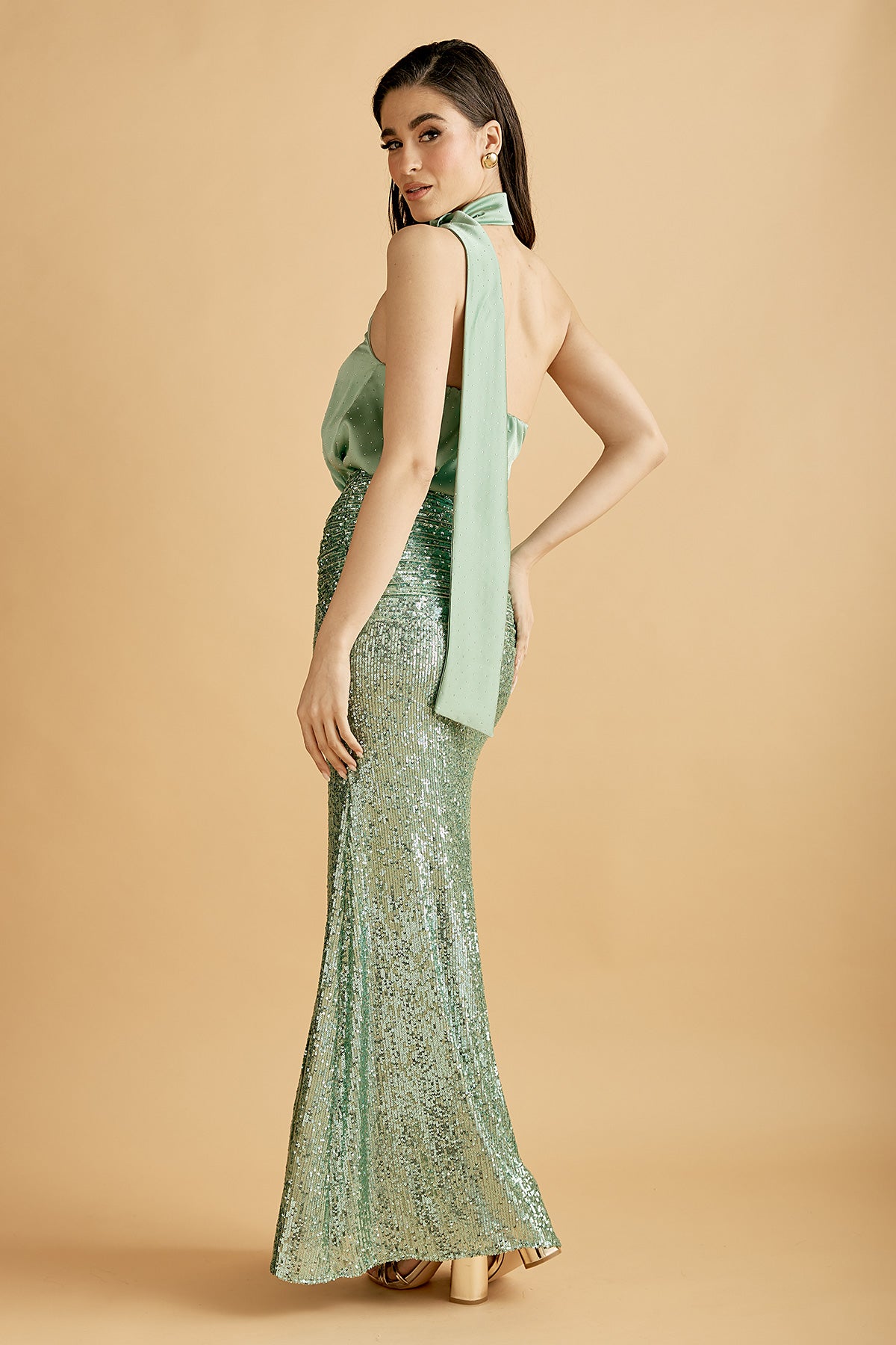 SKIRT SEQUIN MAXI DARHNE (16039C)