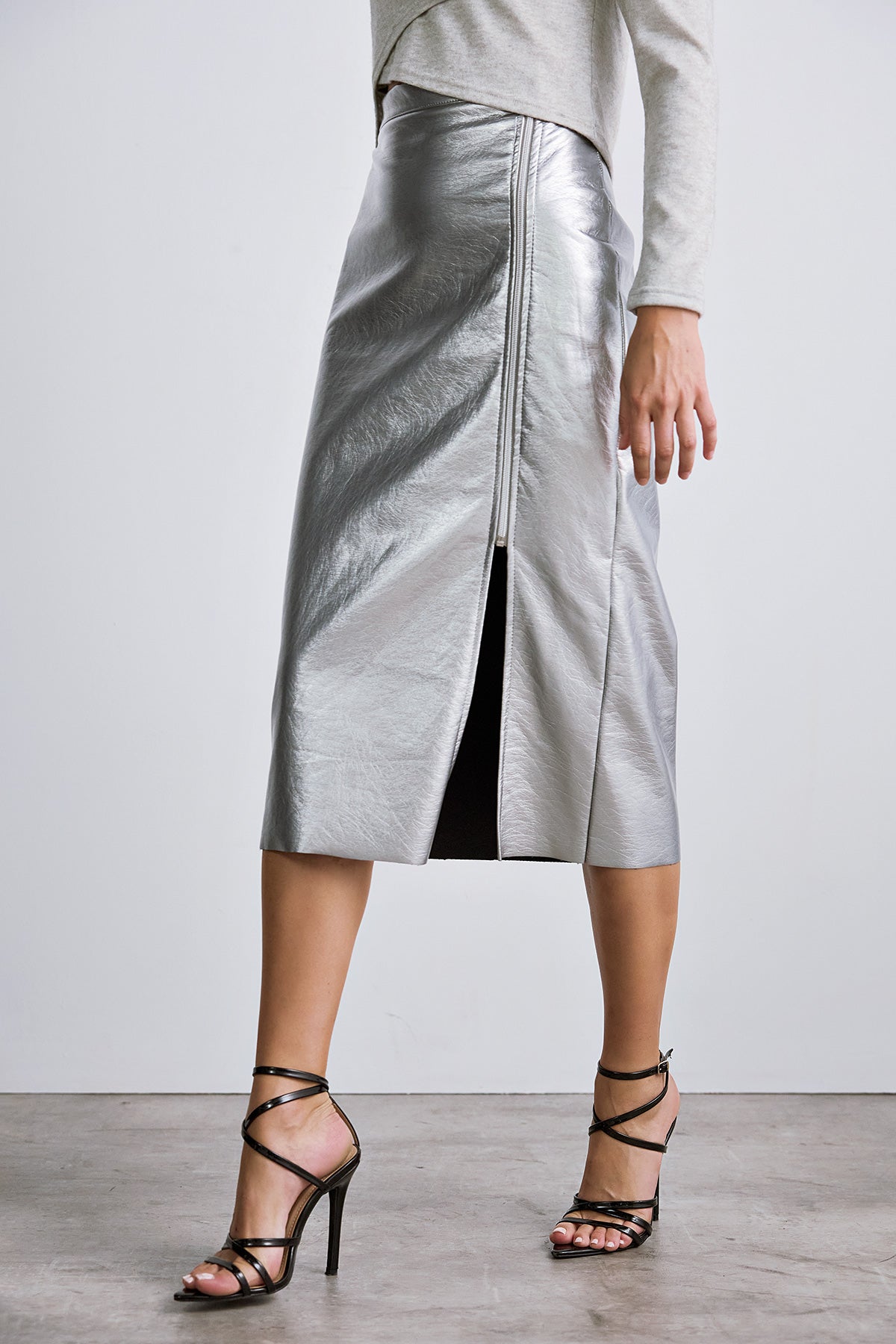 Skirt Midi Leather ADA (17020A)