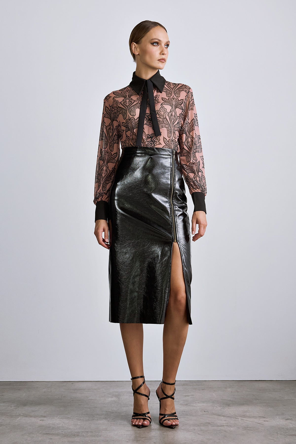 Skirt Midi Leather ADA (17020)