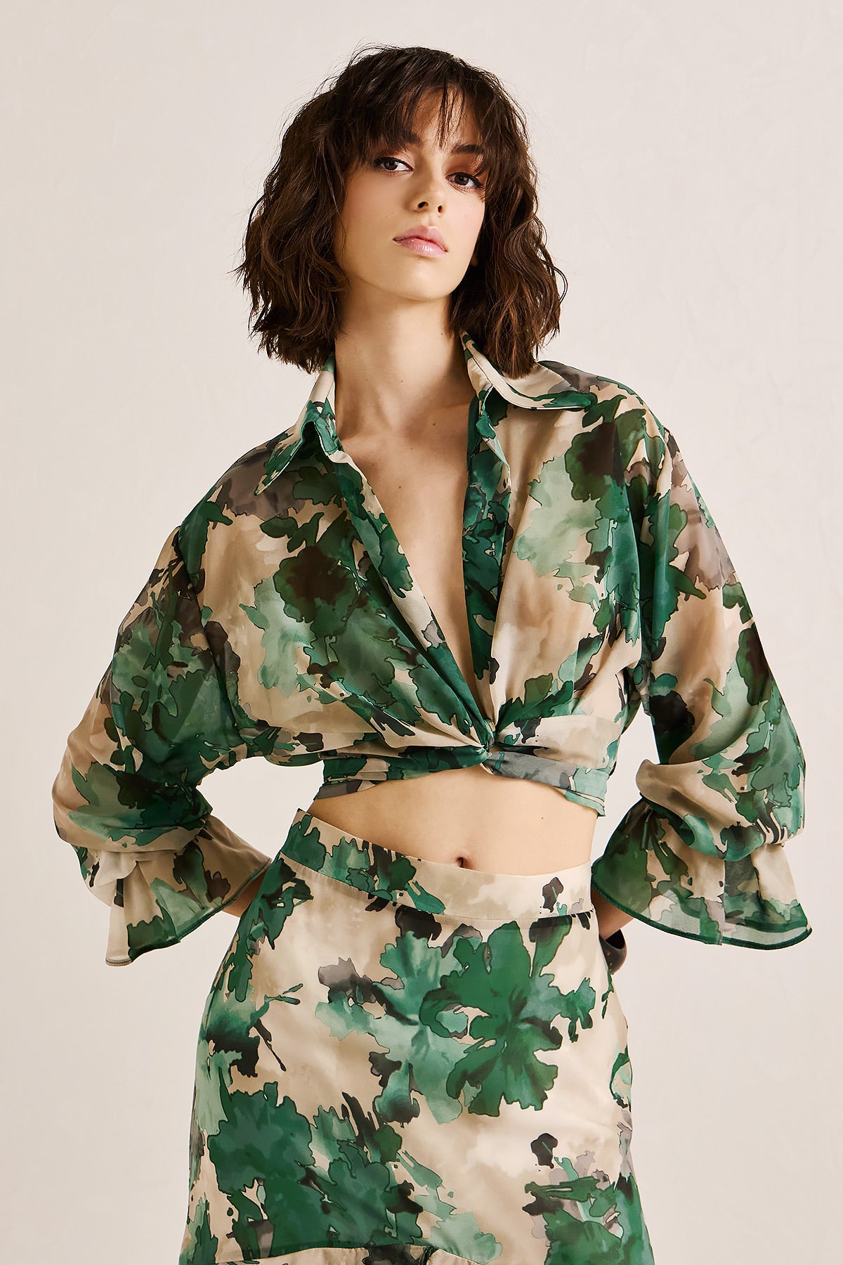Shirt Long Sleeve Print CARINA (18027C)