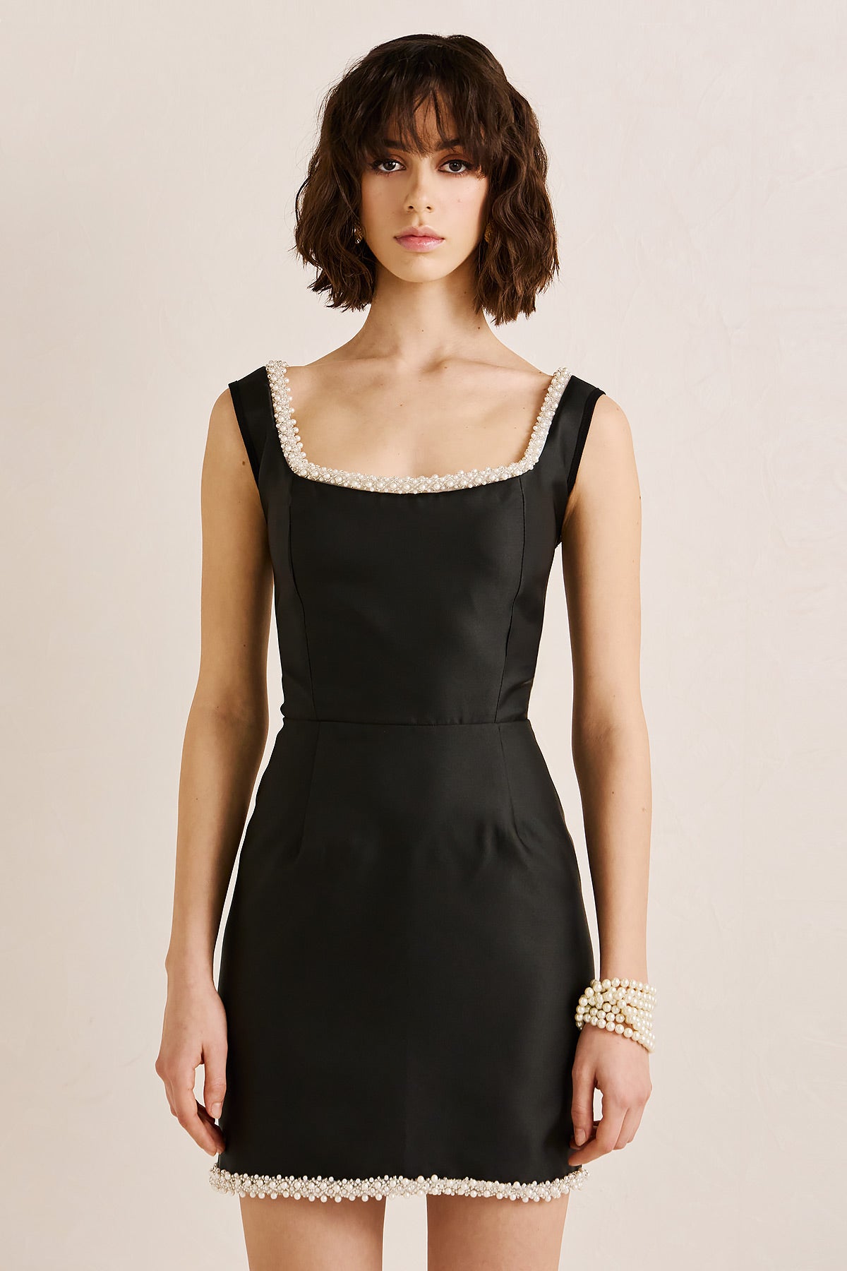 Dress Mini Duchess Satin Black DEMI (18001B)