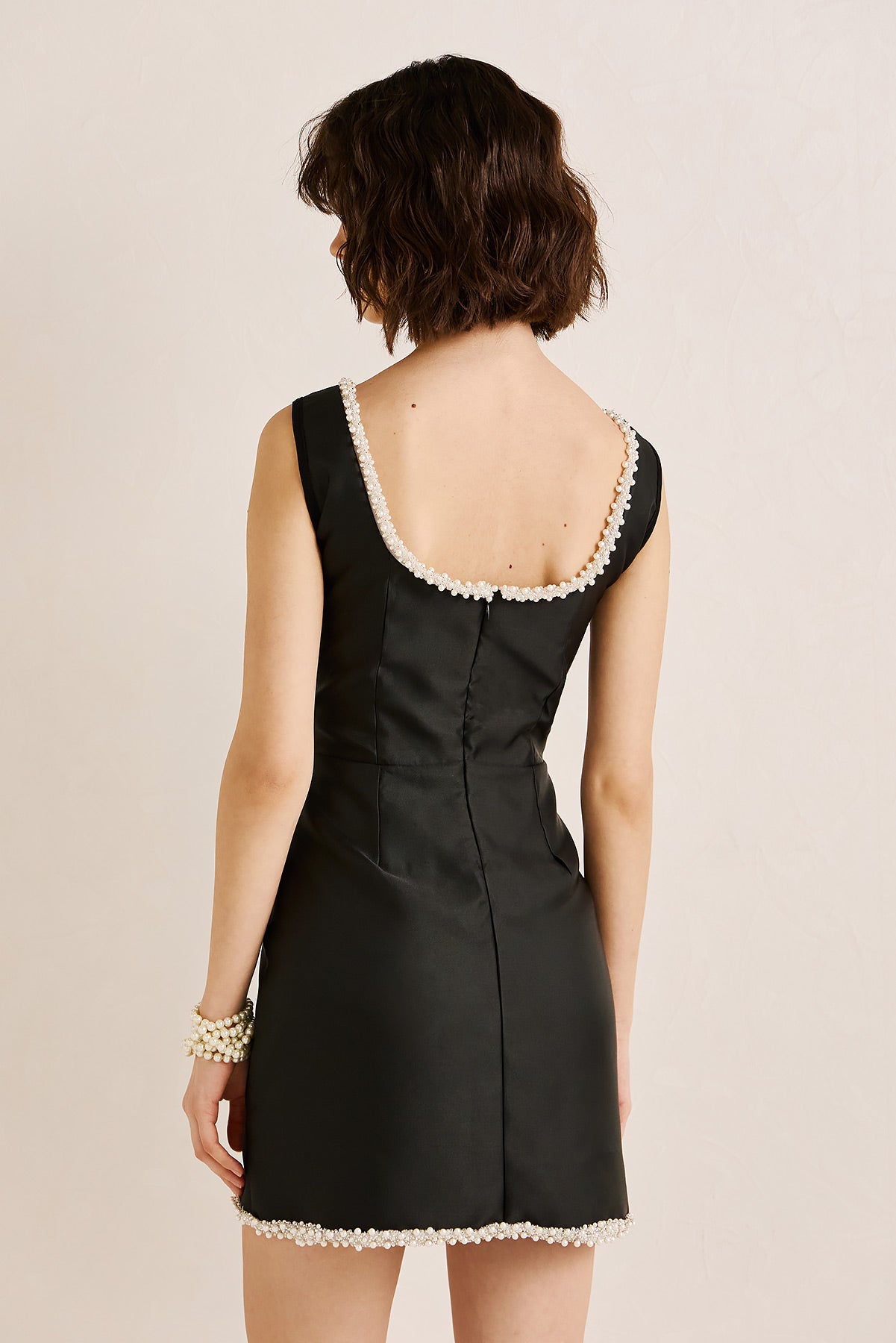 Dress Mini Duchess Satin Black DEMI (18001B)