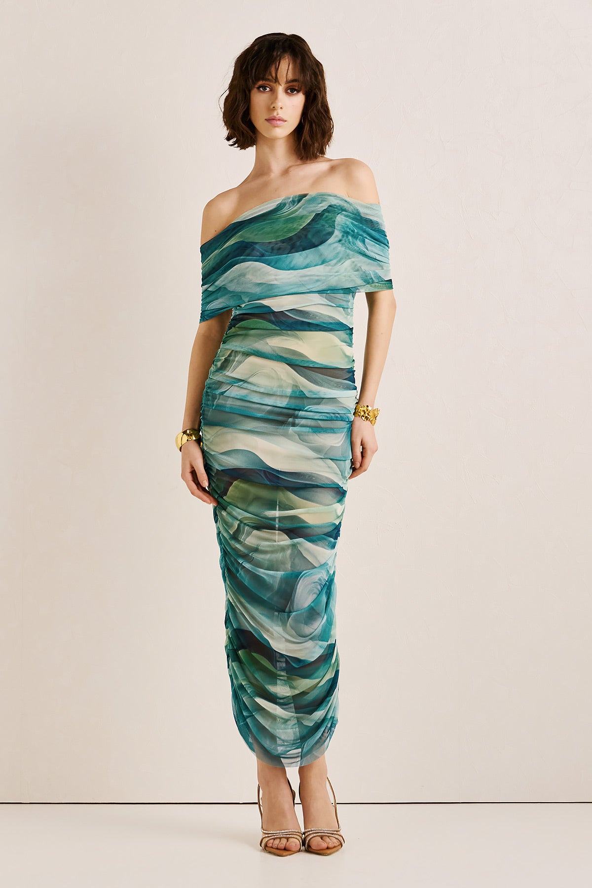 Dress Midi Tulle Print LILIBET (18003C)