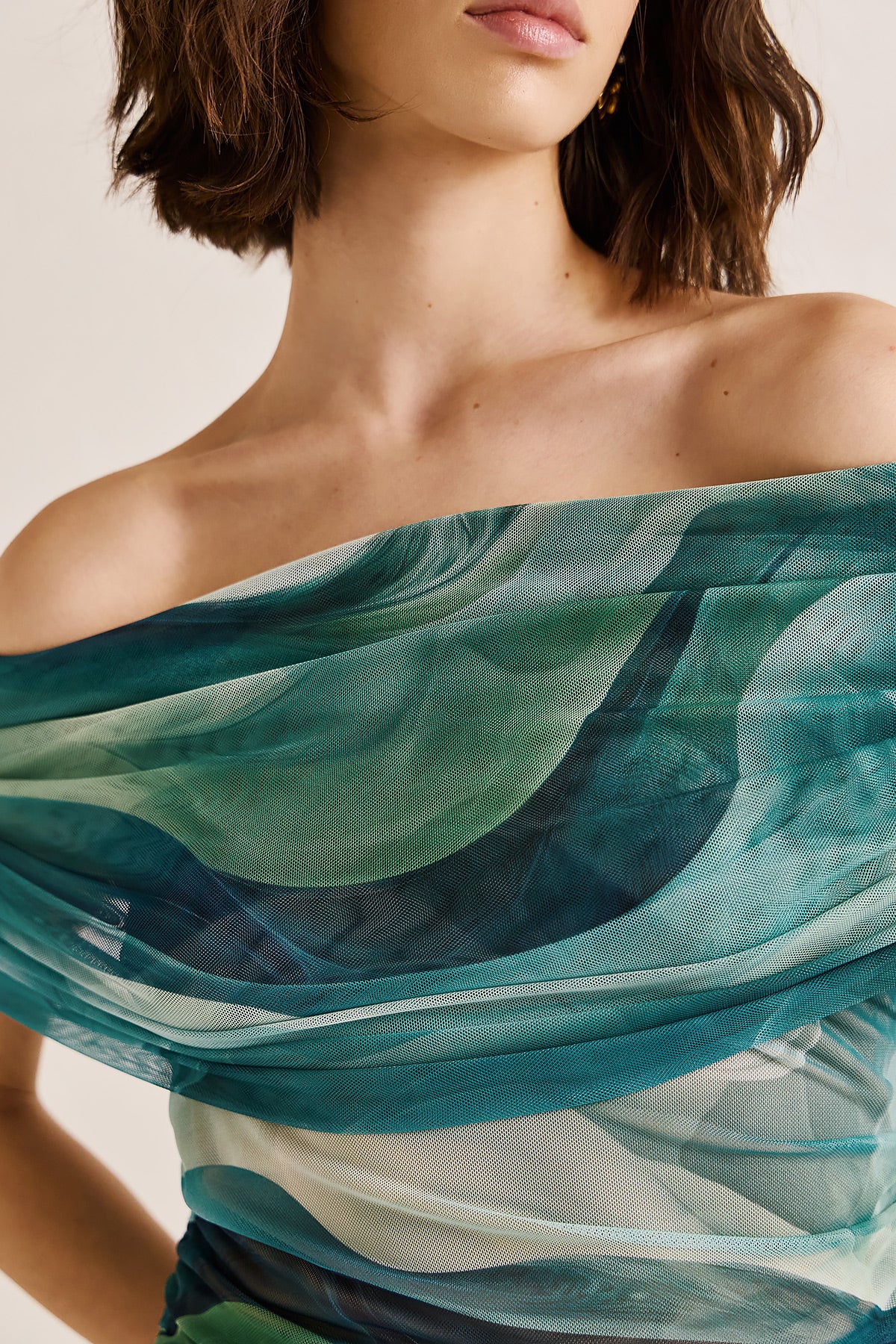 Dress Midi Tulle Print LILIBET (18003C)