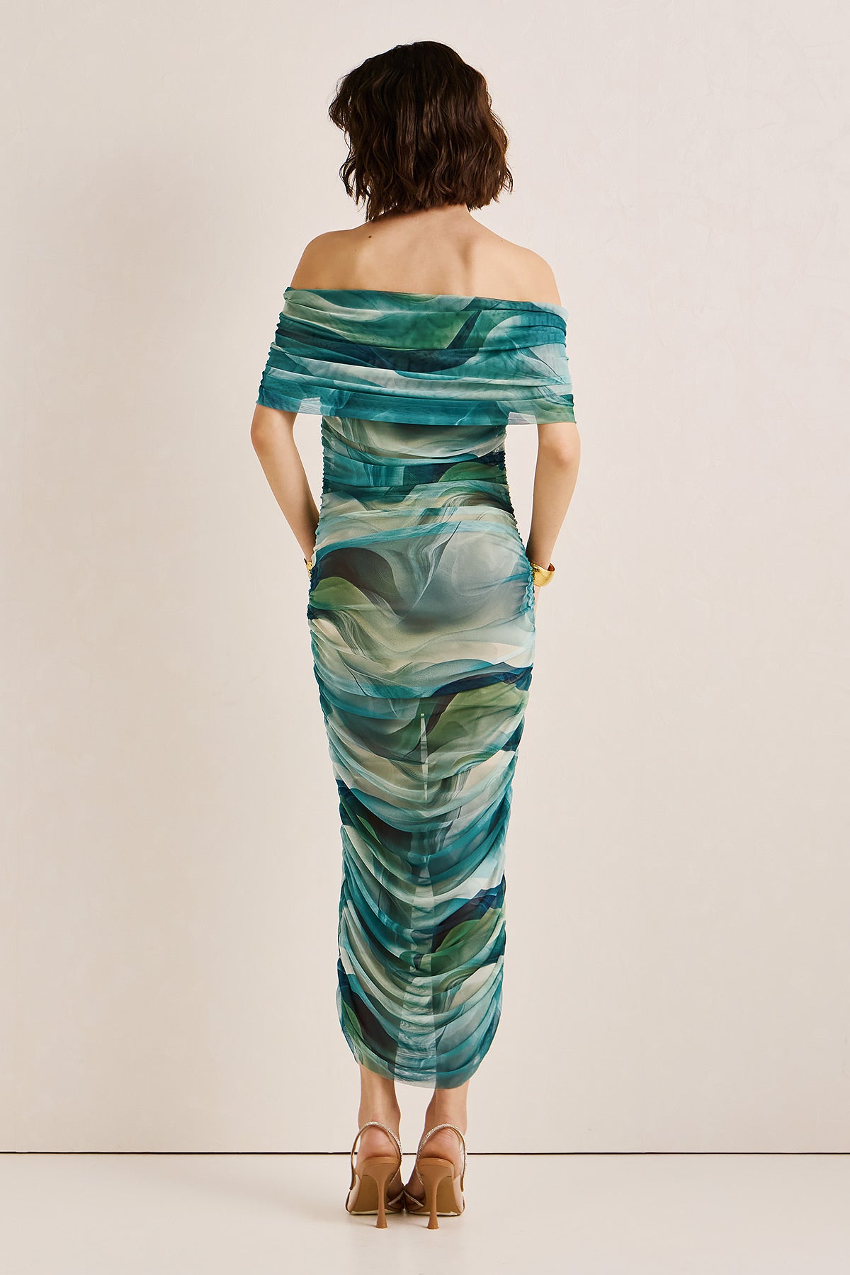 Dress Midi Tulle Print LILIBET (18003C)
