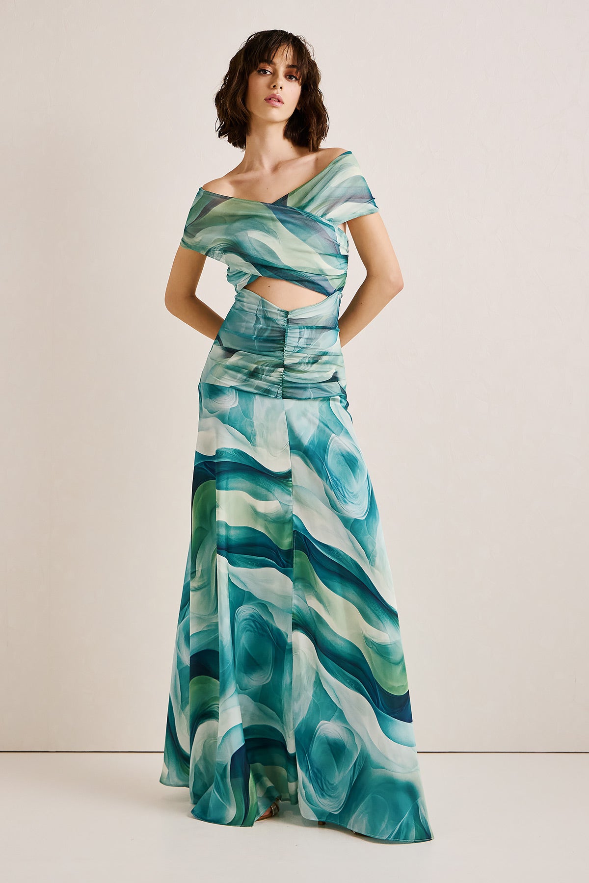 Dress Maxi Print VASIA (18016B)