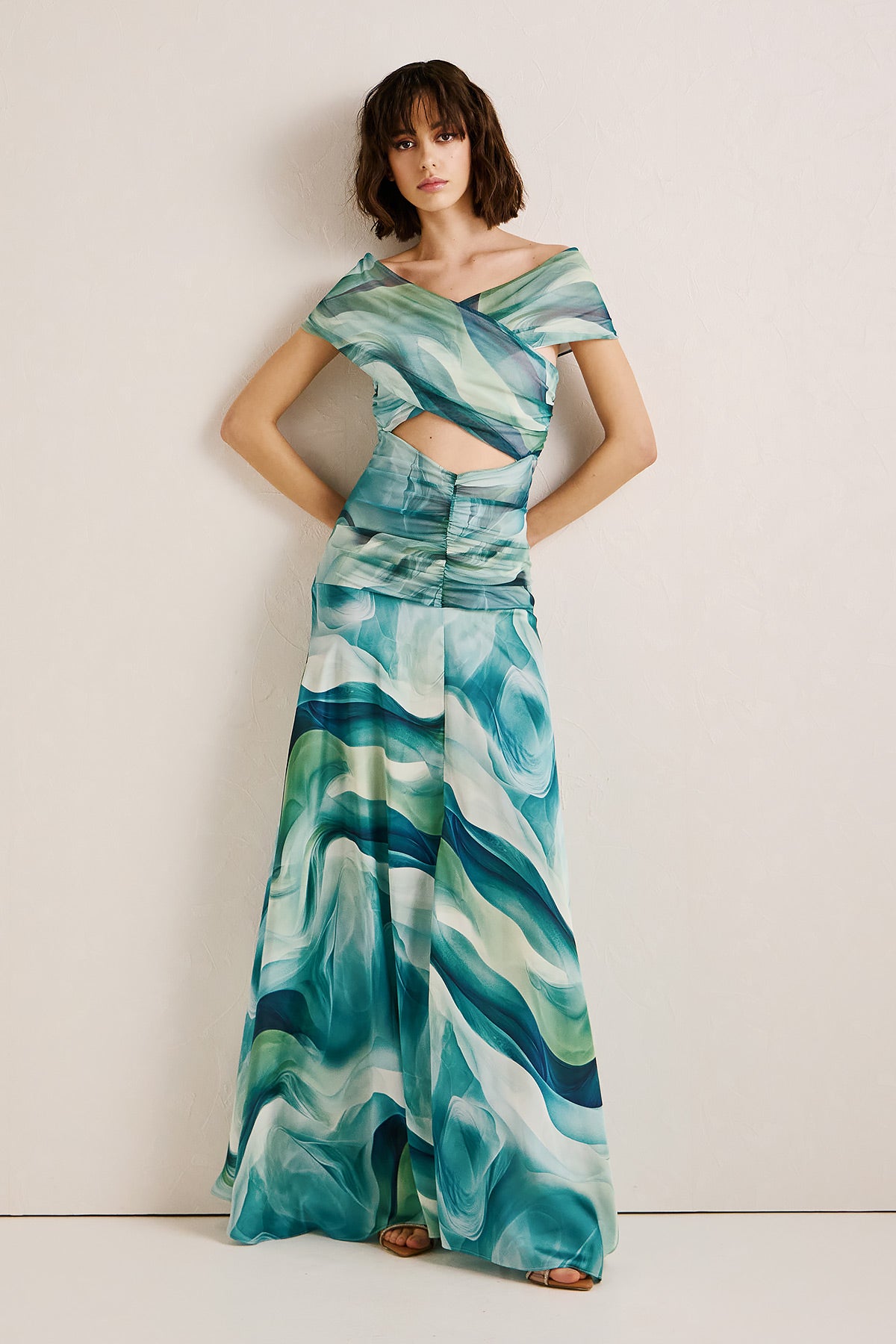 Dress Maxi Print VASIA (18016B)