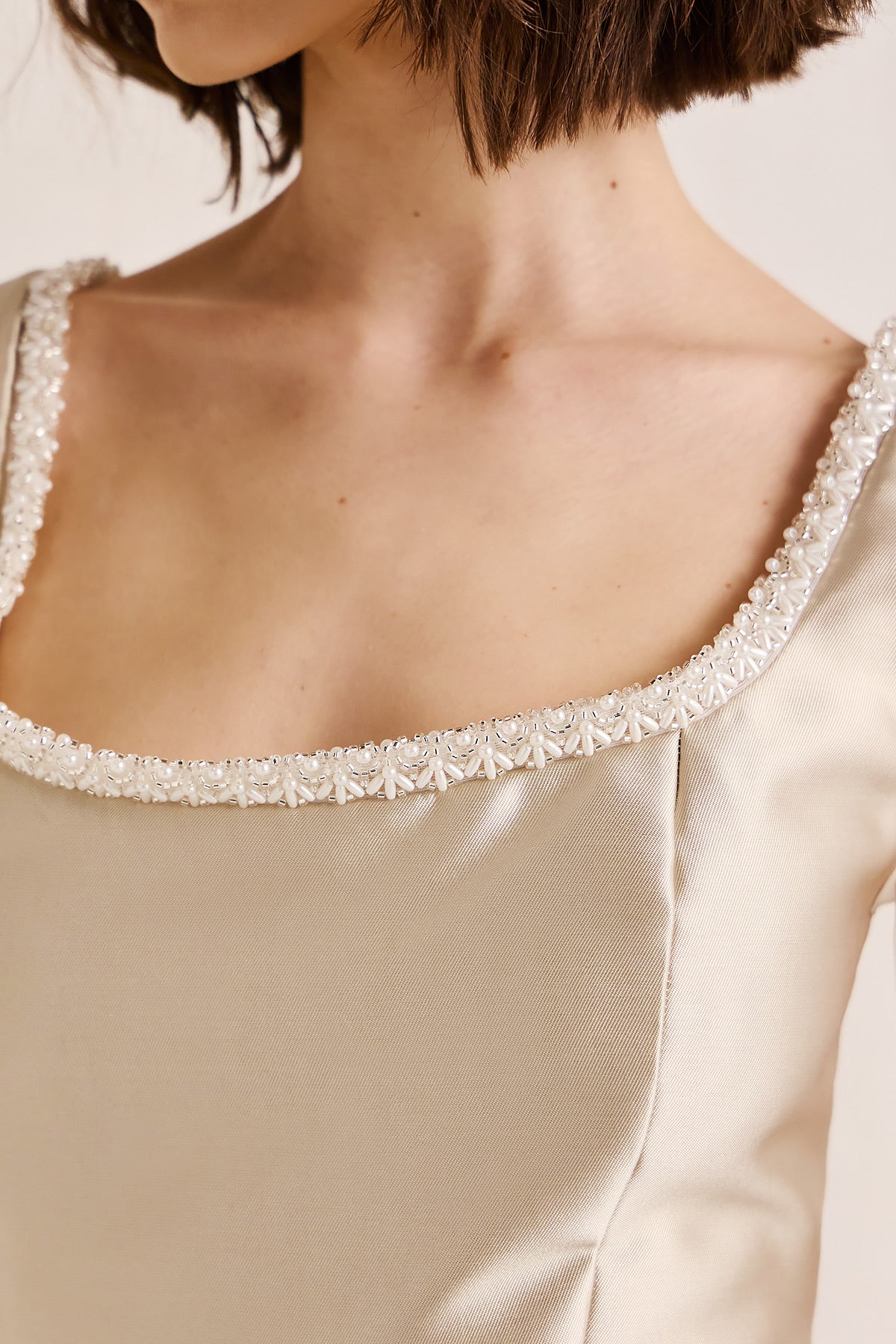 Dress Mini Duchess Satin Pearl DEMI (18001E)