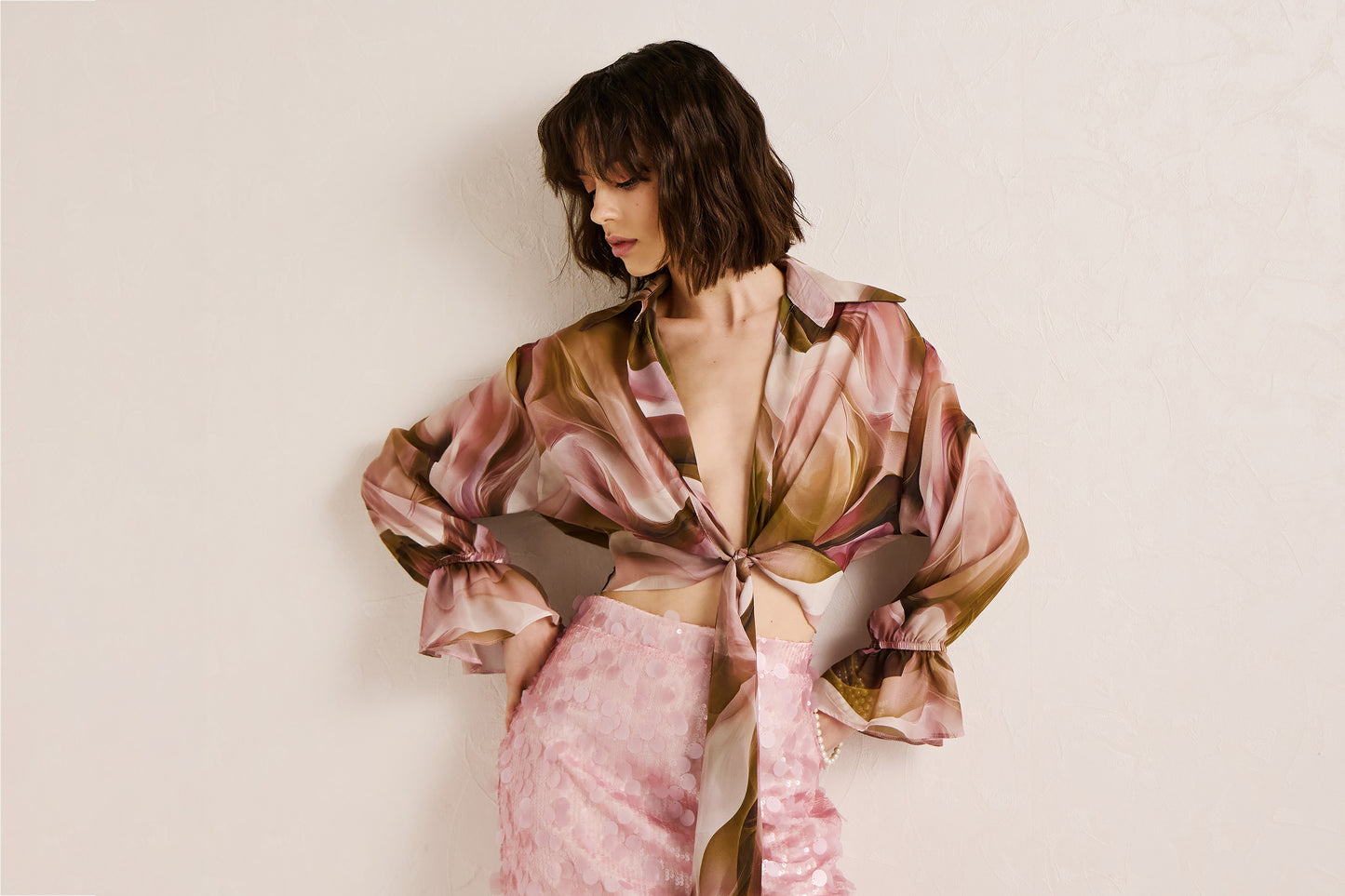 Shirt Long Sleeve Print CARINA (18027A)