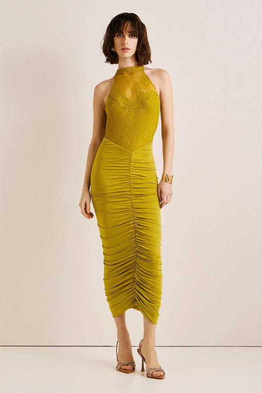 Dress Midi Lace Turtleneck DEPY (18002A)