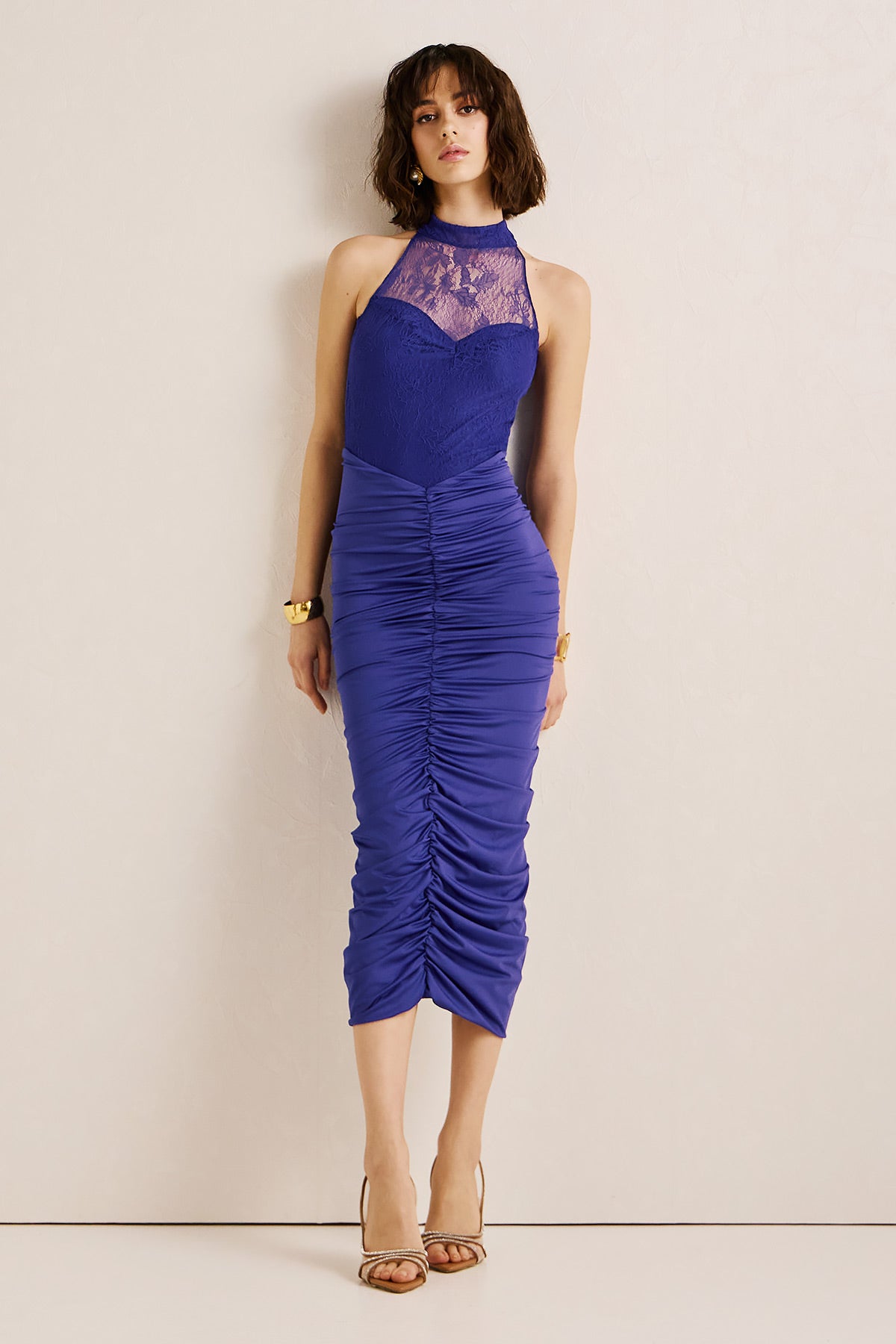 Dress Midi Lace Turtleneck DEPY (18002C)
