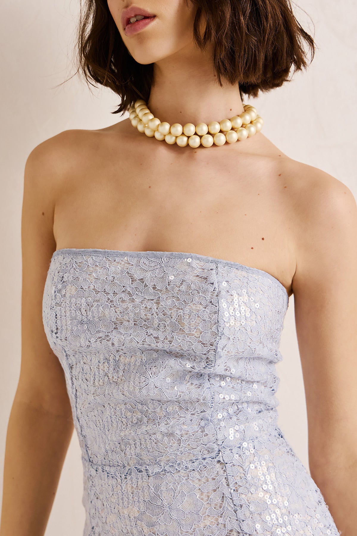 Dress Midi Strapless Sequin TATIANA (18000A)