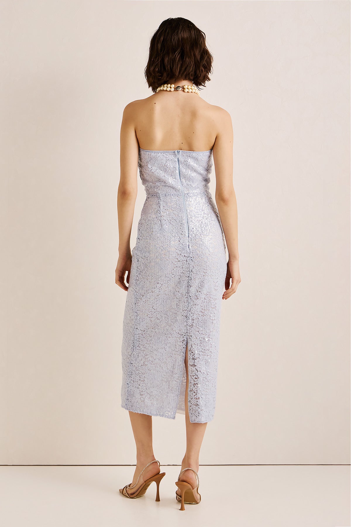 Dress Midi Strapless Sequin TATIANA (18000A)