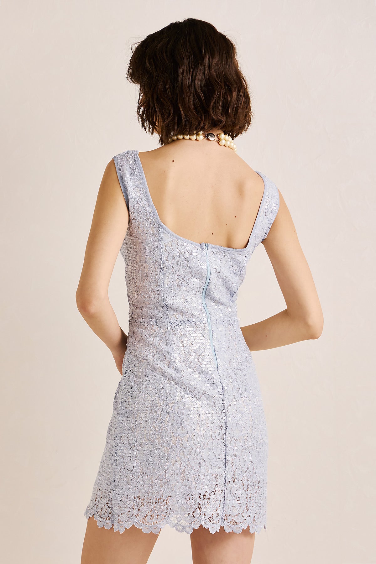 Dress Mini Lace Sequin DEMI (18001D)