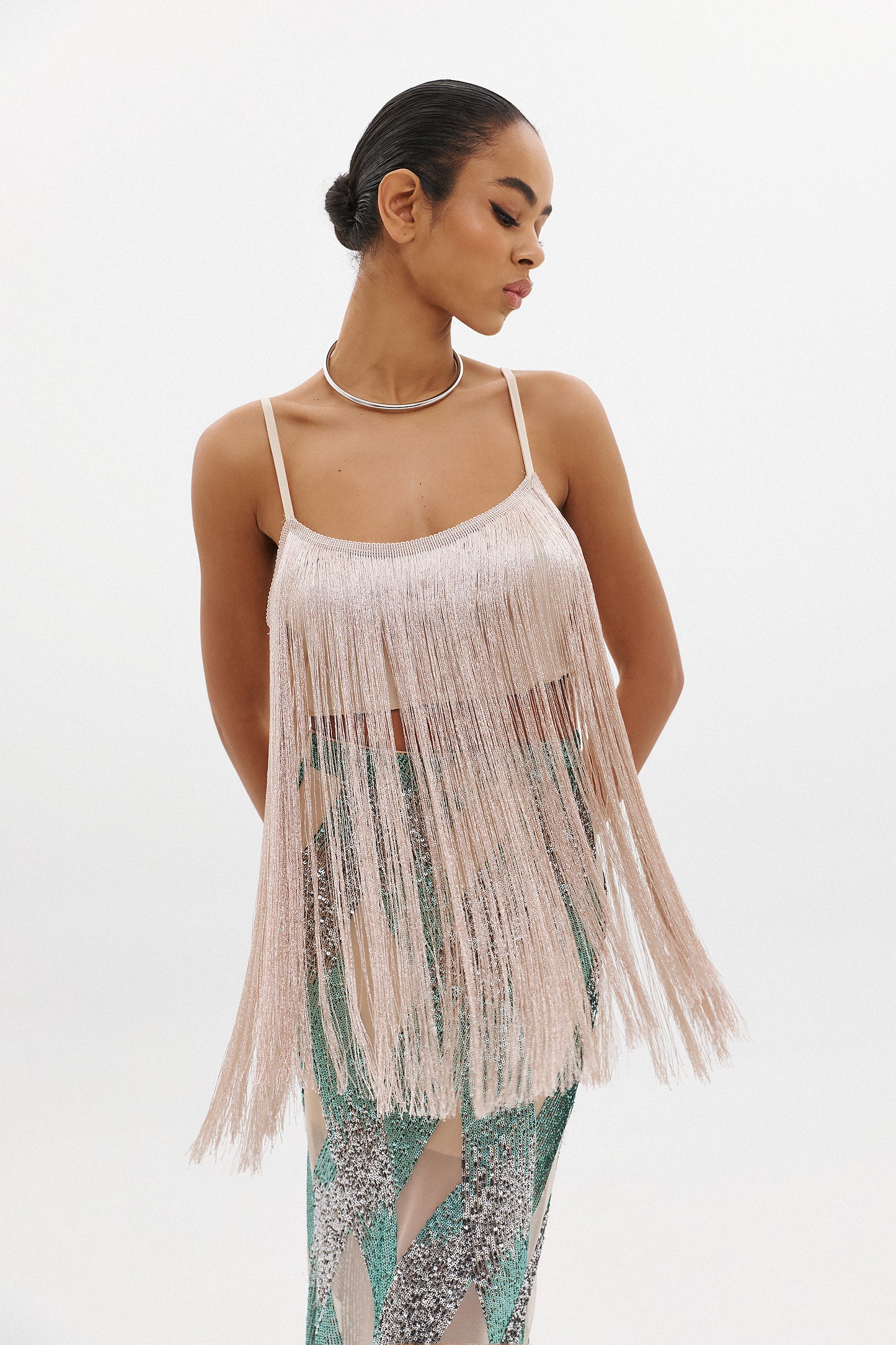 PAULINA FRINGE TOP | BLUSH (20013)