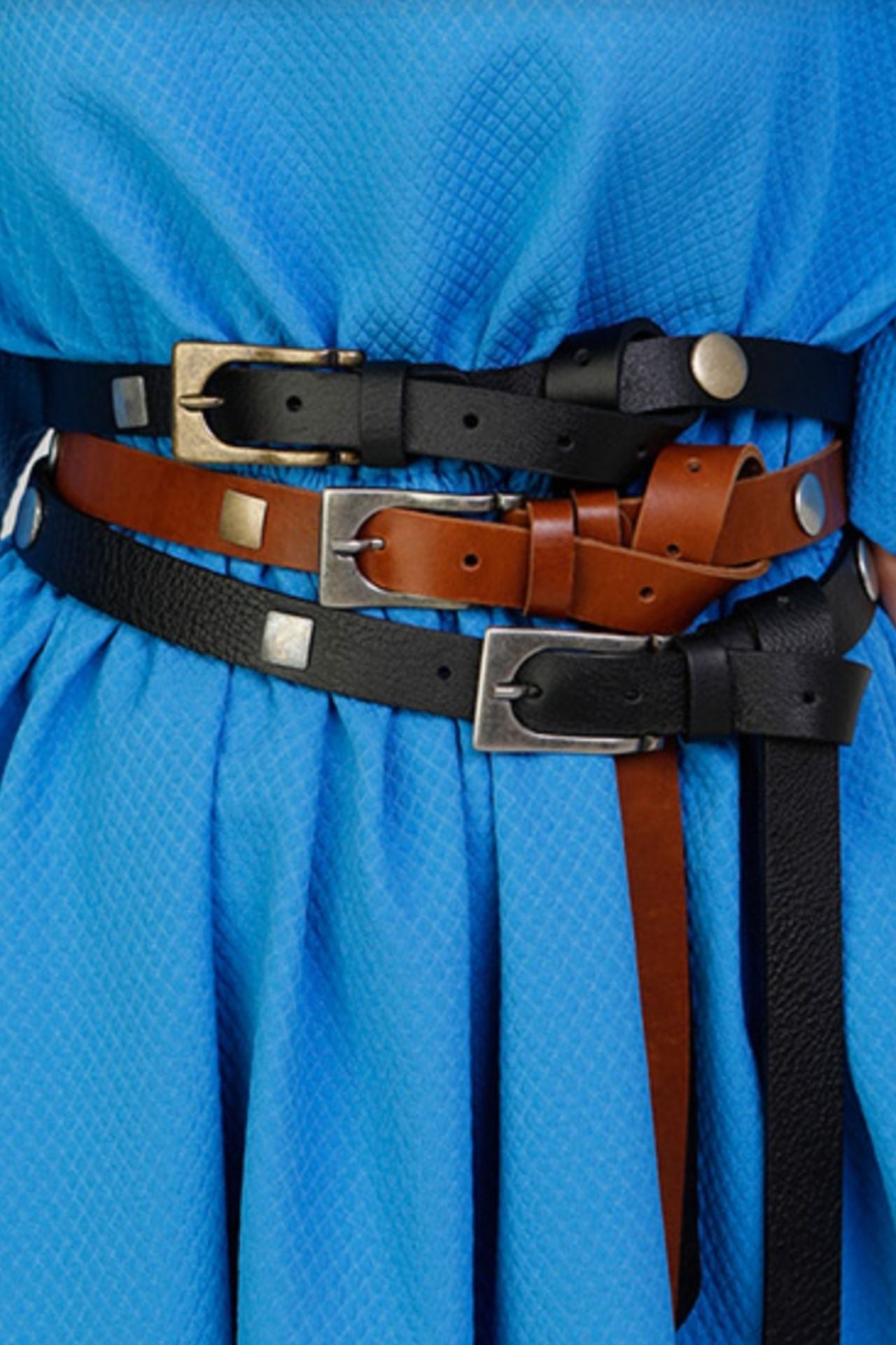 Leonna Leather Black Belt