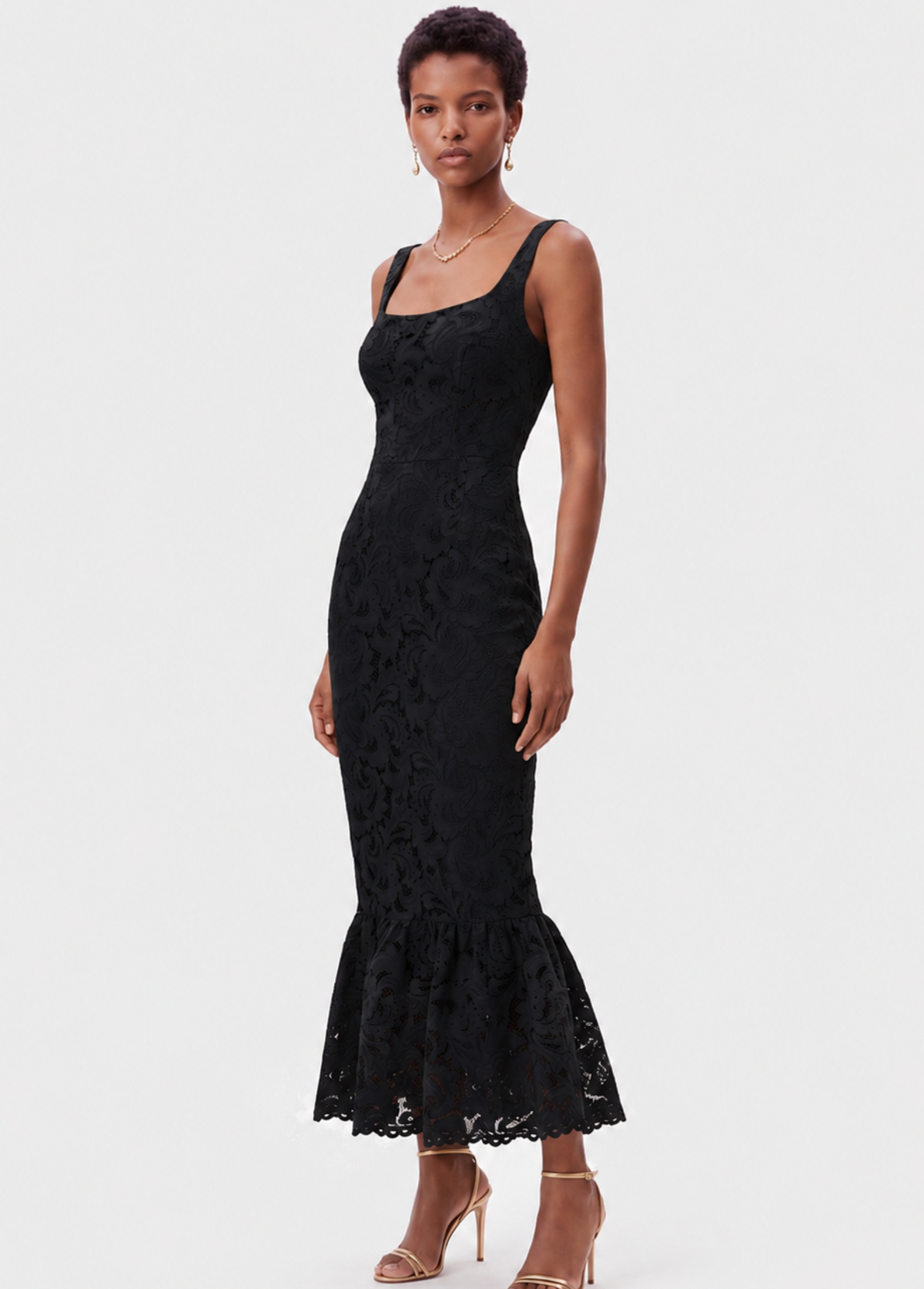RAISA MIDI DRESS | BLACK (20002)