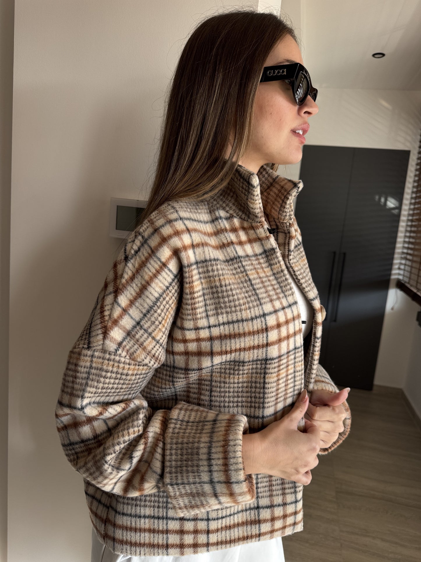 SYLIA COATIGAN | PLAID (19038)