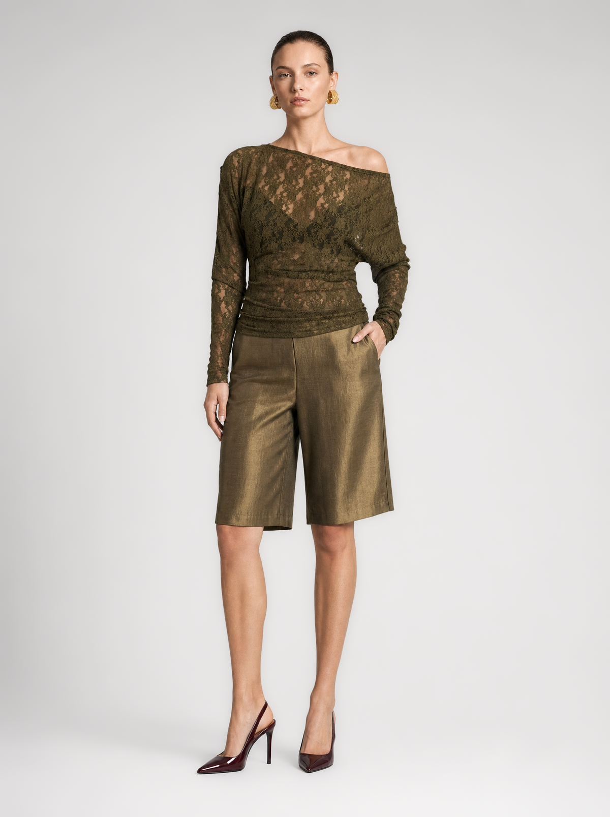 CARMINE BERMUDA SHORTS | KHAKI (210023)