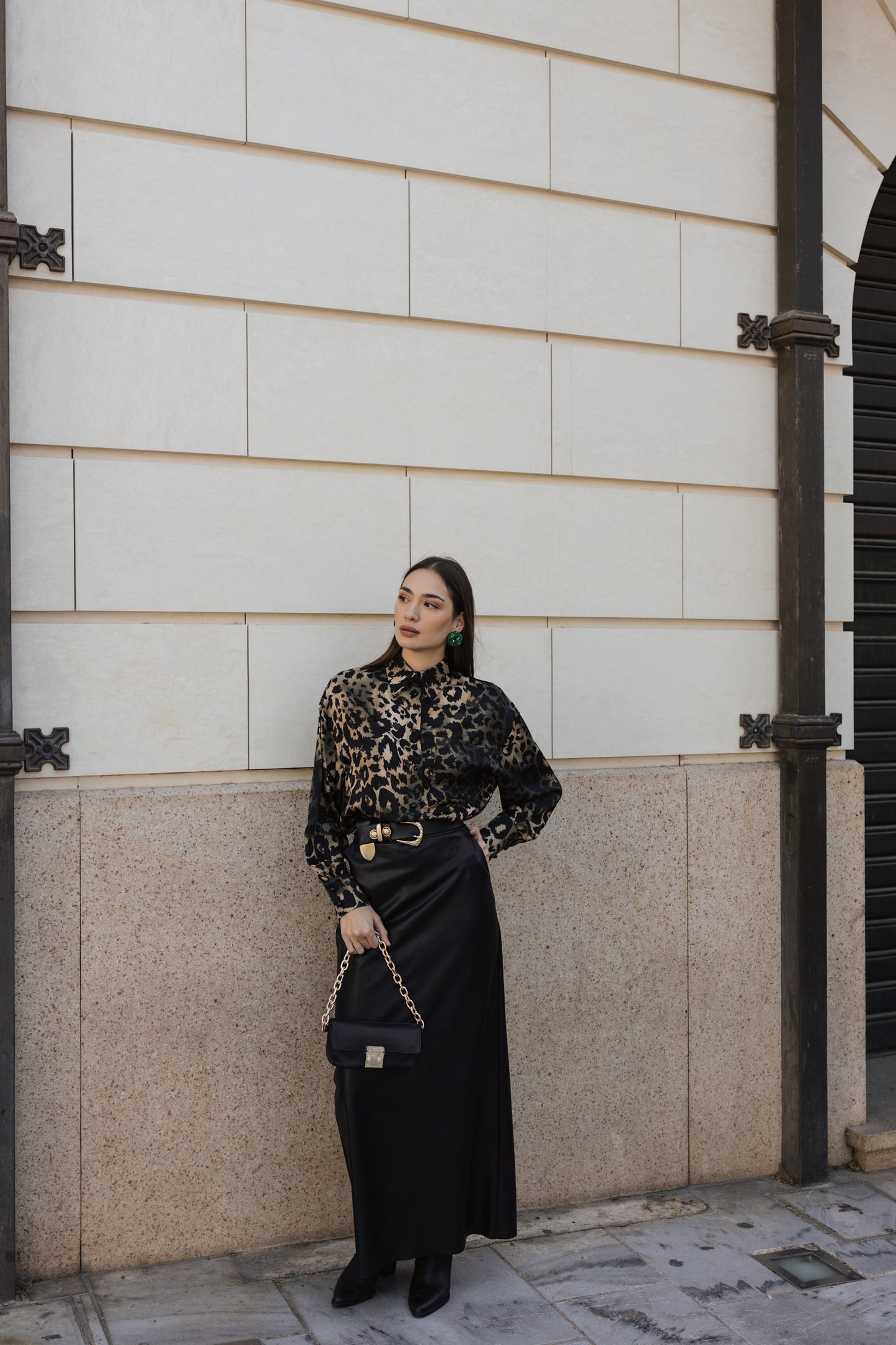LANA MAXI SKIRT Eco Leather (15003)