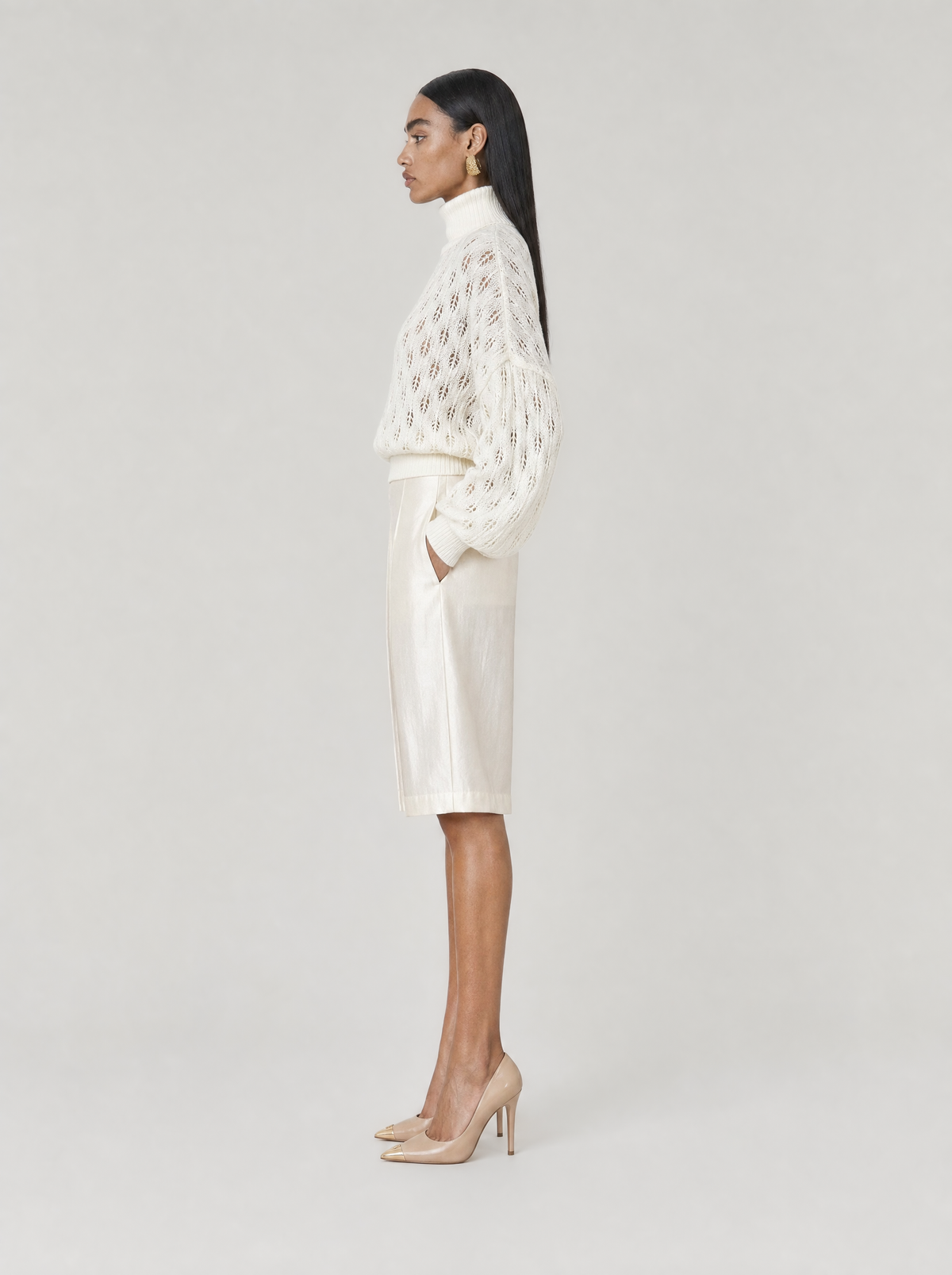 CARMINE BERMUDA SHORTS | IVORY (210023)