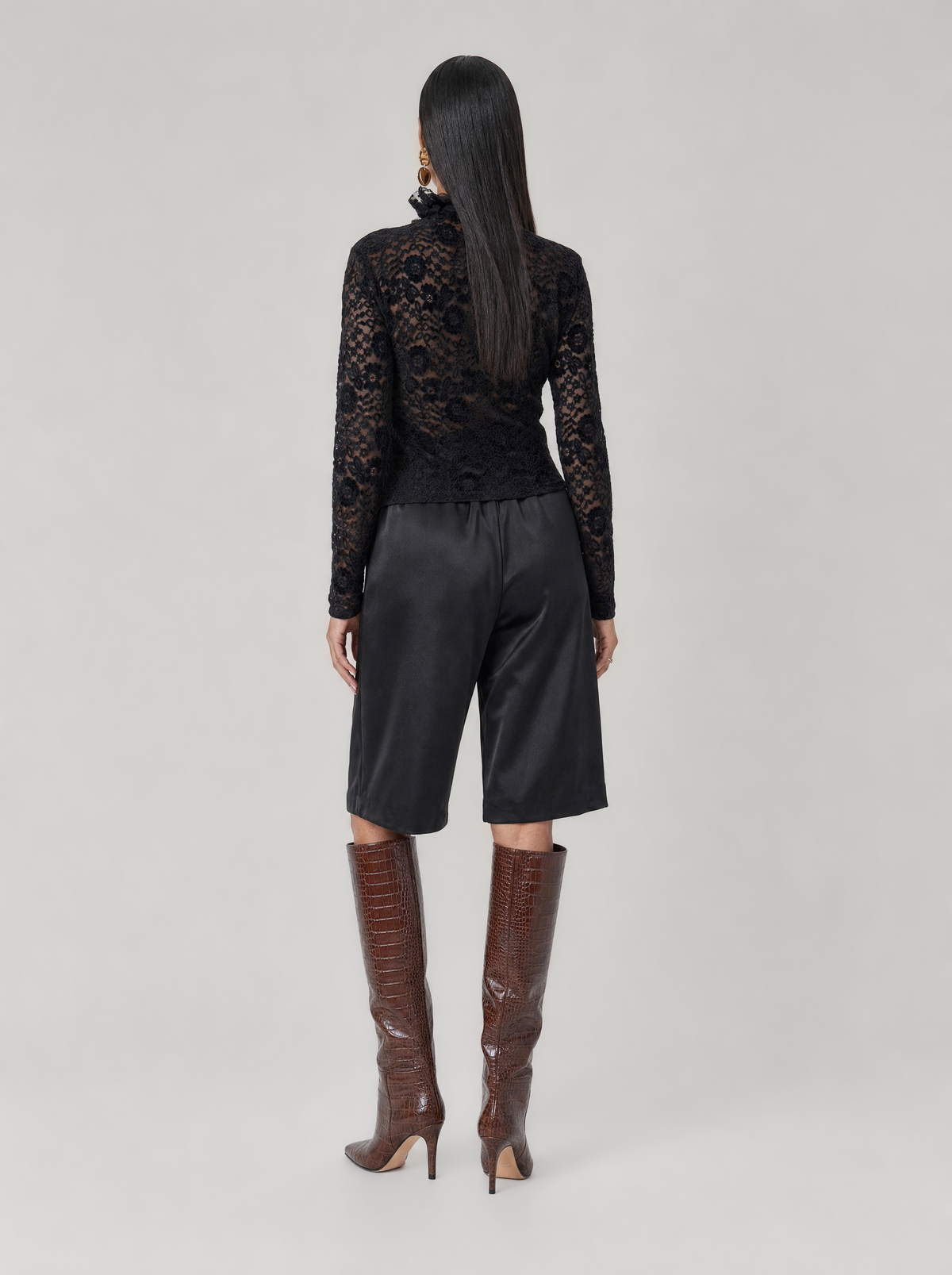 NORIA VELVET LACE SHIRT  |  210029
