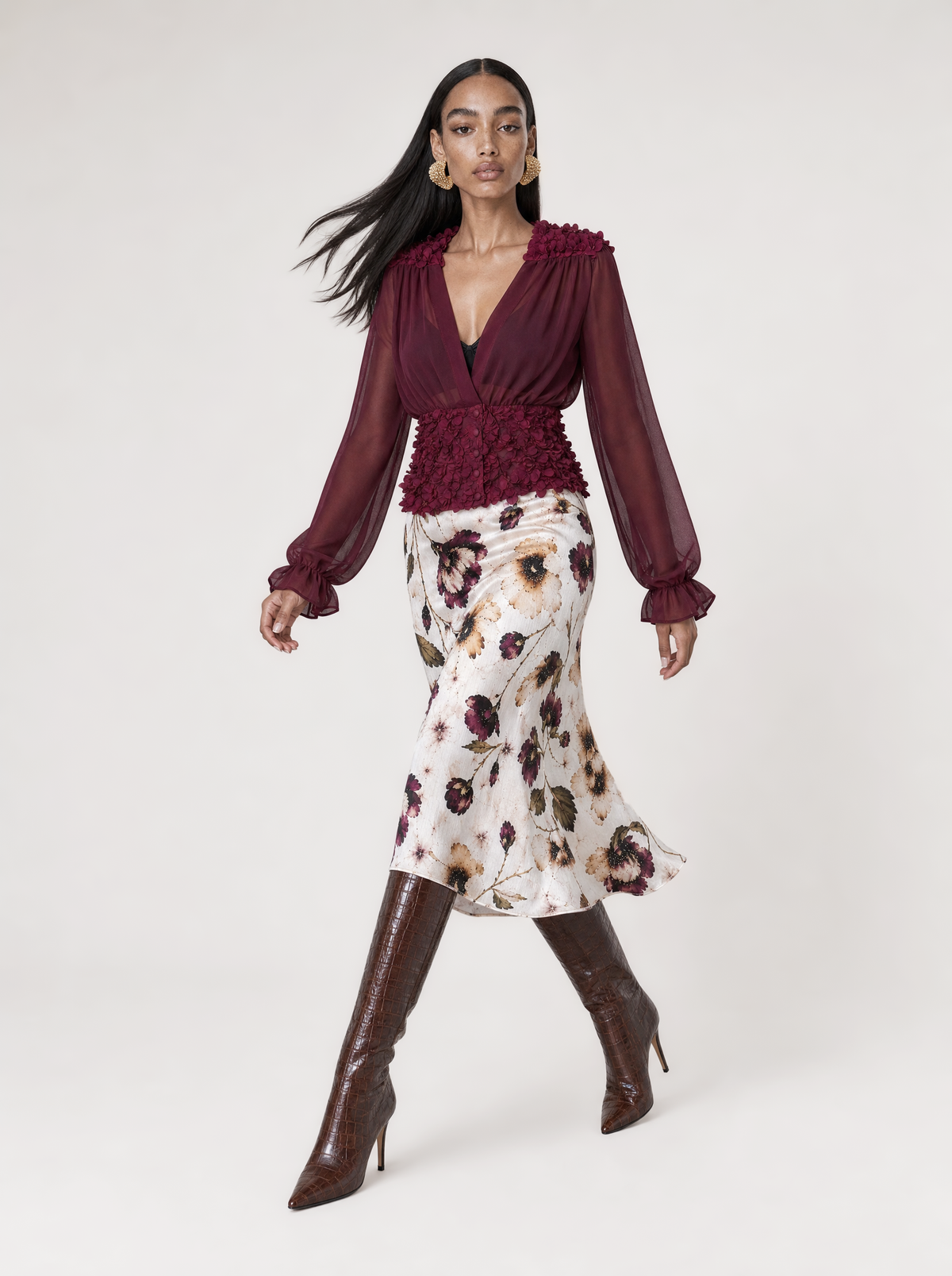 FELICY FLORAL SKIRT  |  210033
