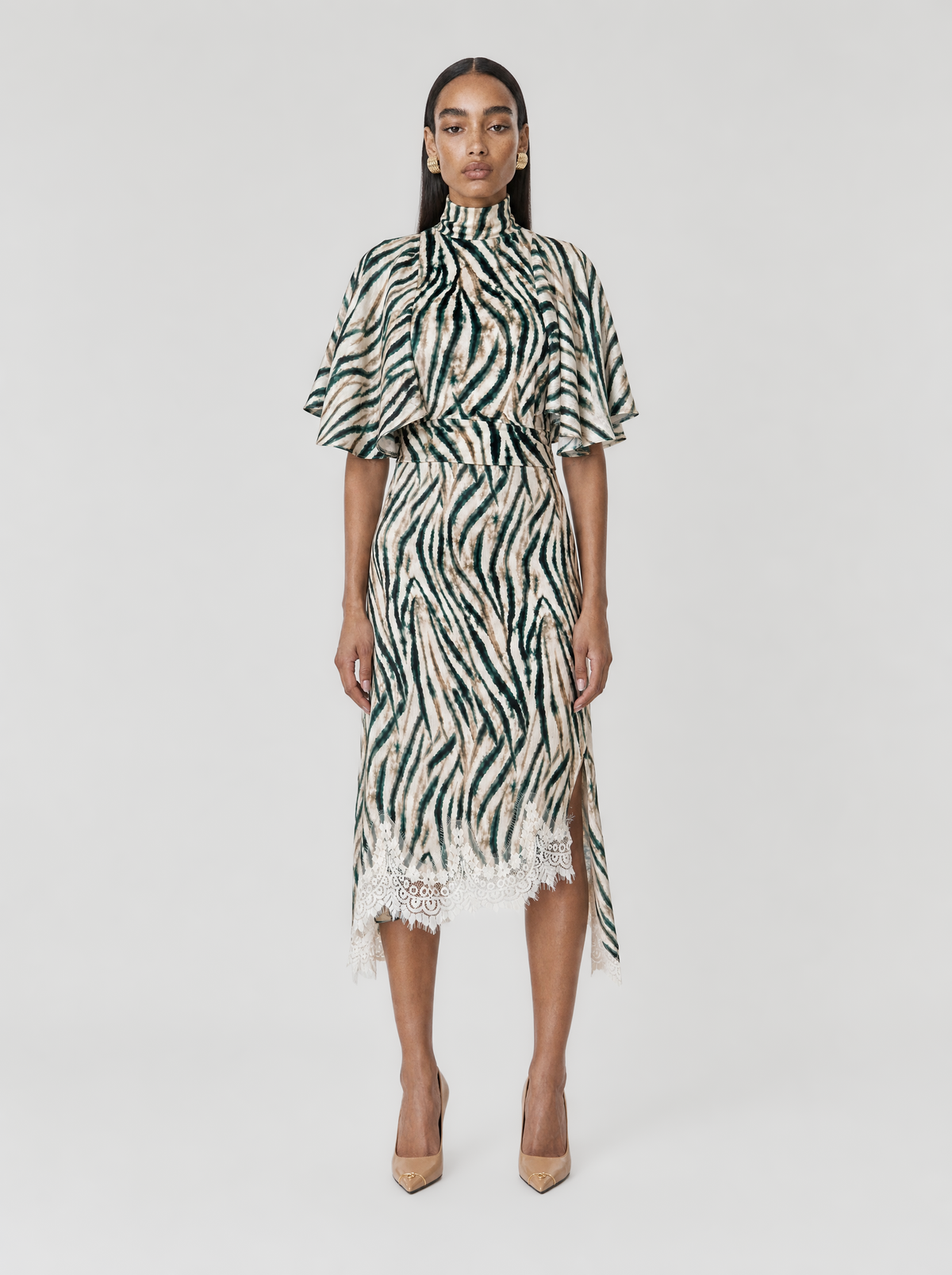 EVANIA VELVET TOP  |  ZEBRA  (210034)