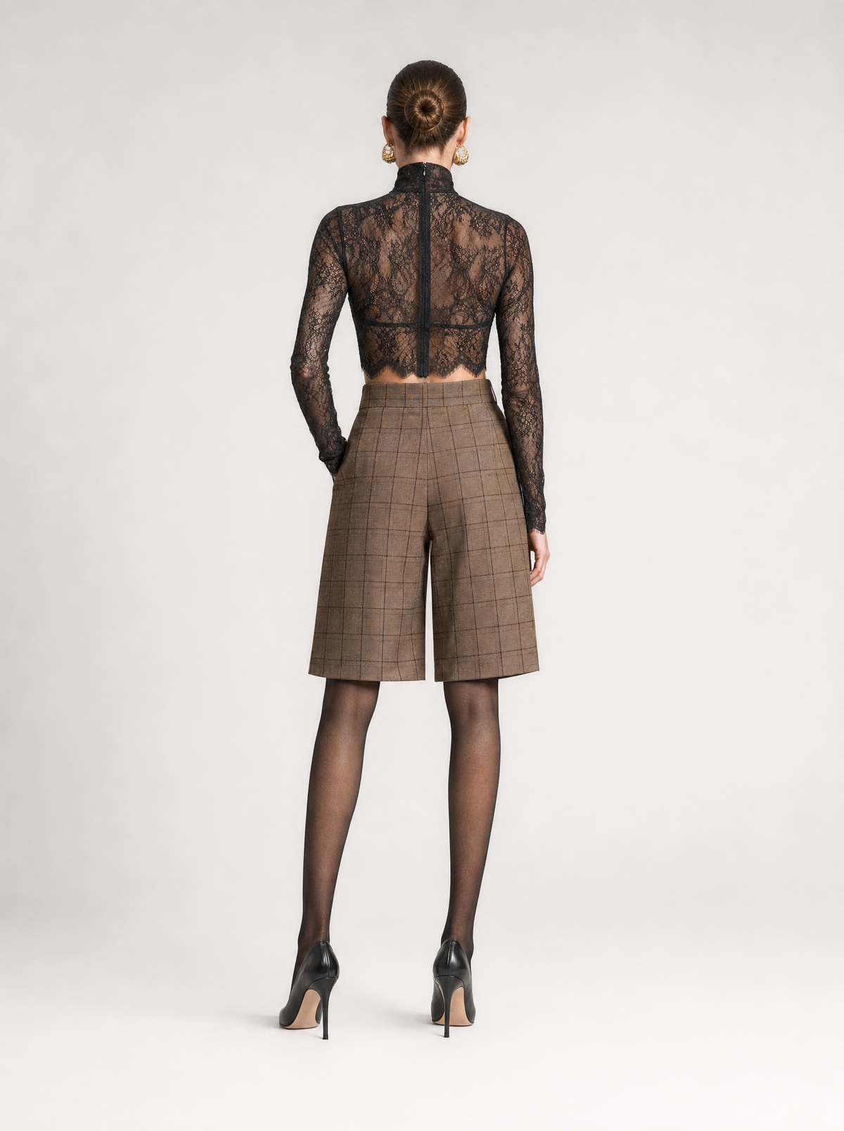 NADINE BERMUDA SHORTS  |  CHECK  (210035)