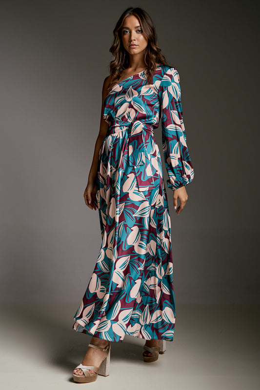 Skirt Maxi Satin Print PAULETTE (14081B)