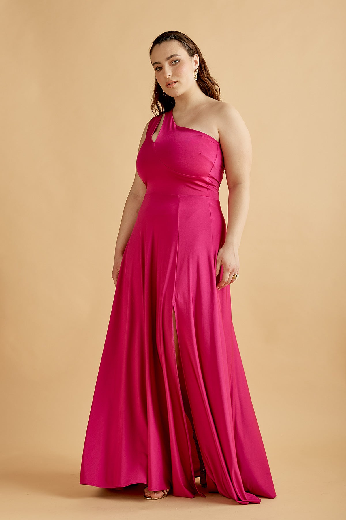 DARMINA DRESS IN MAGENTA (16023)