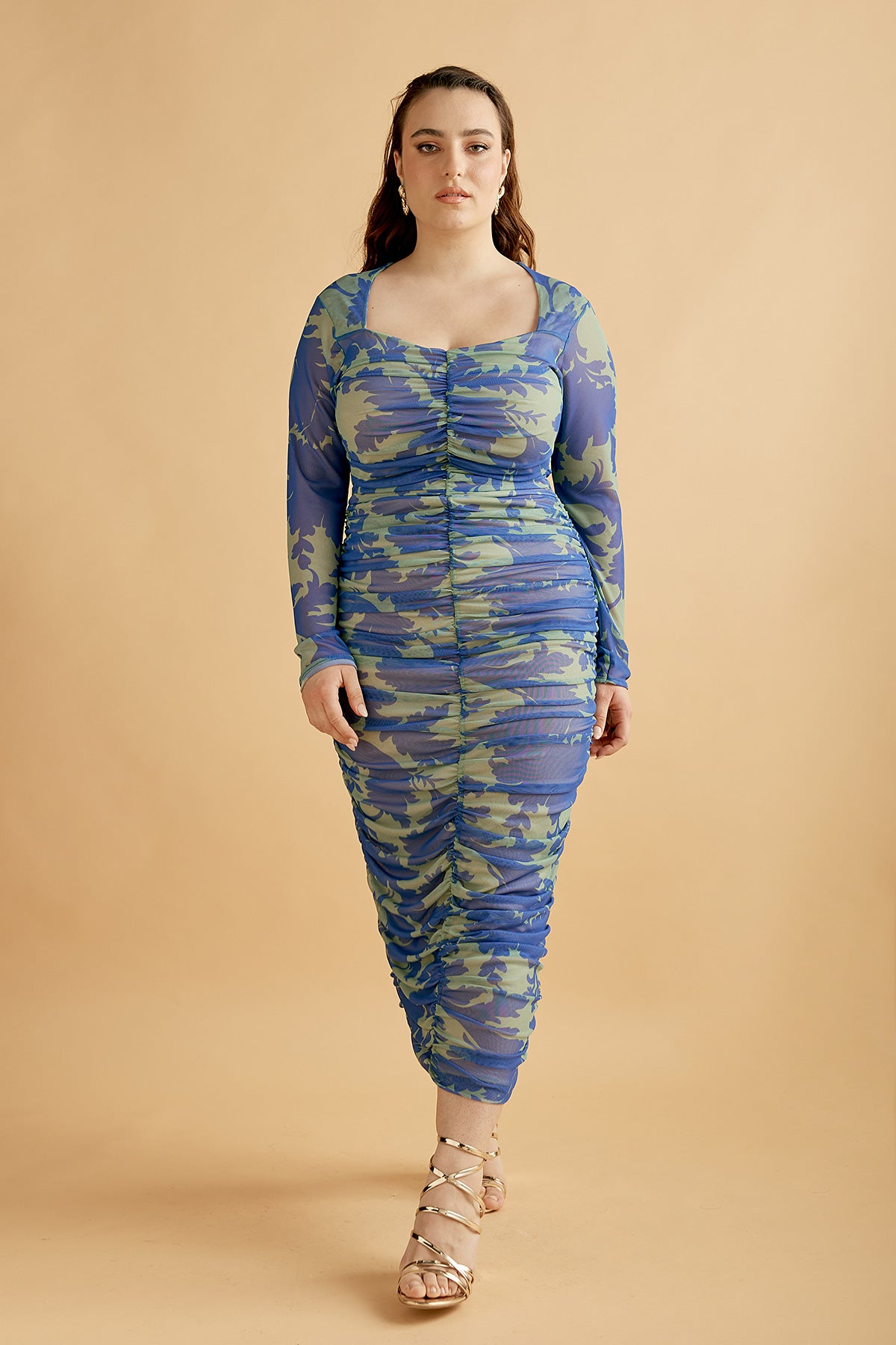 Dress Midi Print FREYA (16006C)