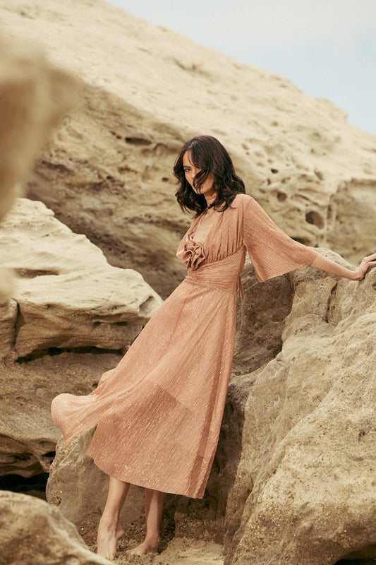 ZOYA midi dress  ( 16007a)