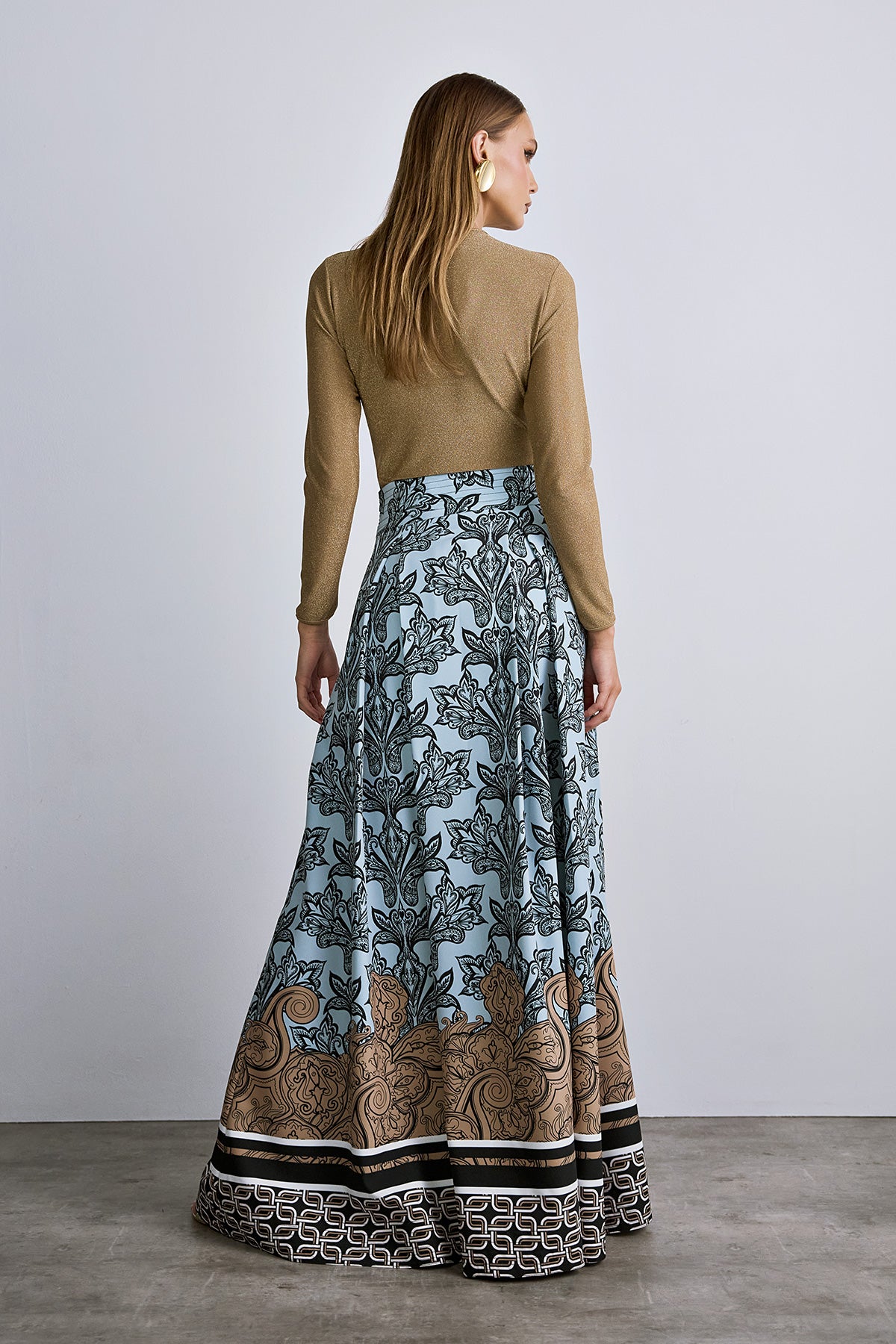 Skirt Maxi Print SOPHIA (17040Α)