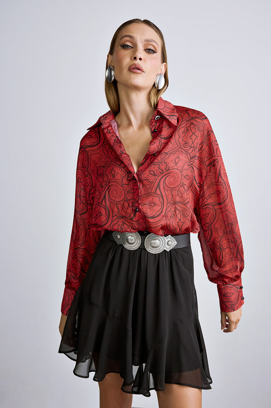 Shirt Paisley Print OFELIA (17025A)