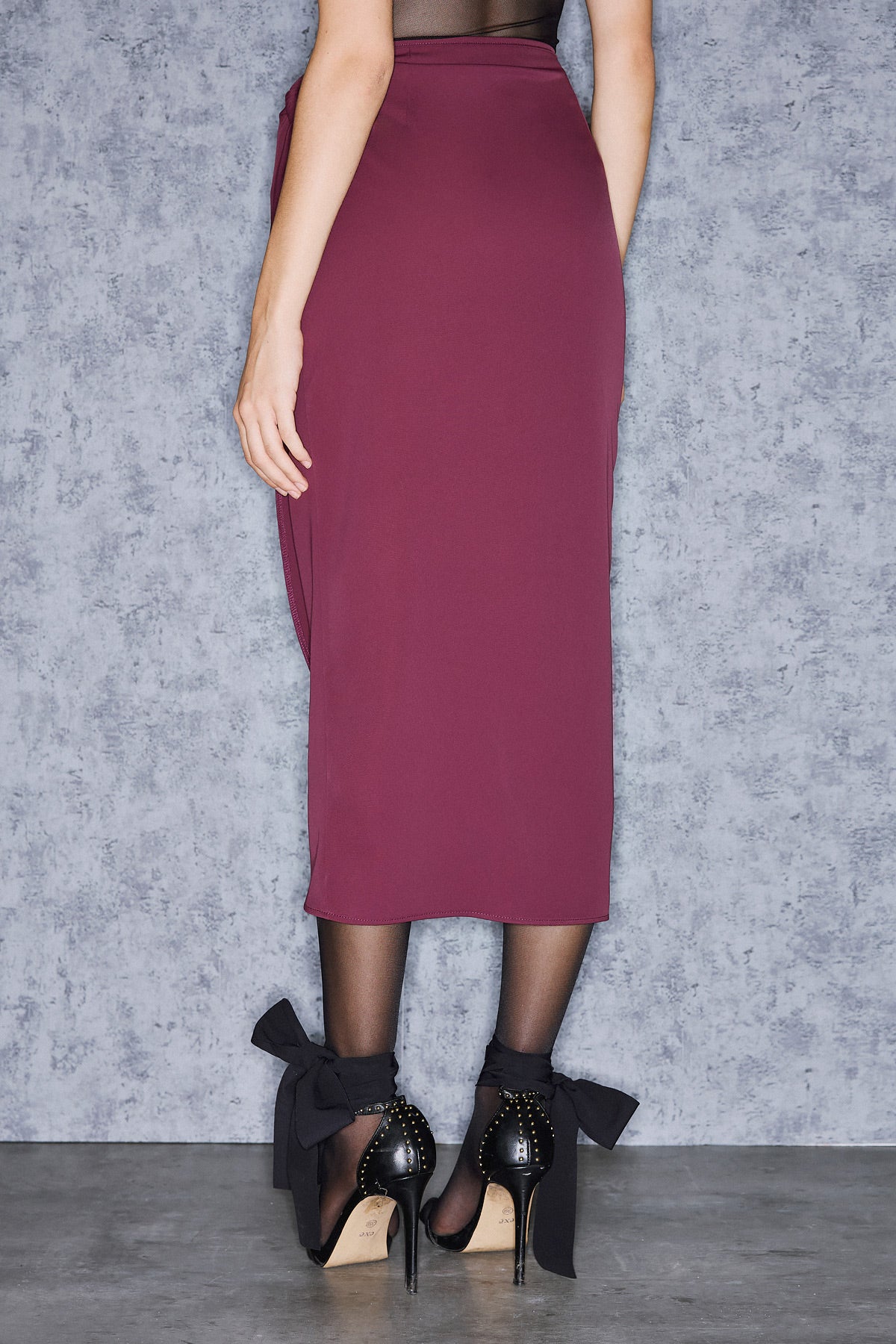RAVELLE SKIRT| CREPE  (19010A)