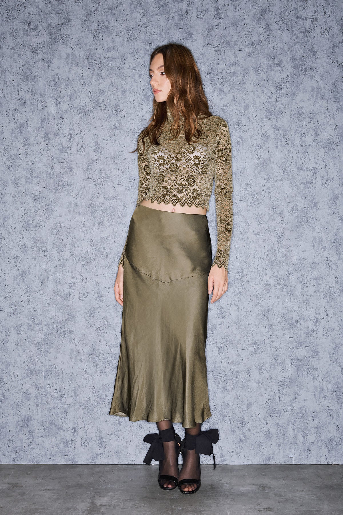 ZELANI SKIRT | KHAKI  (19023)