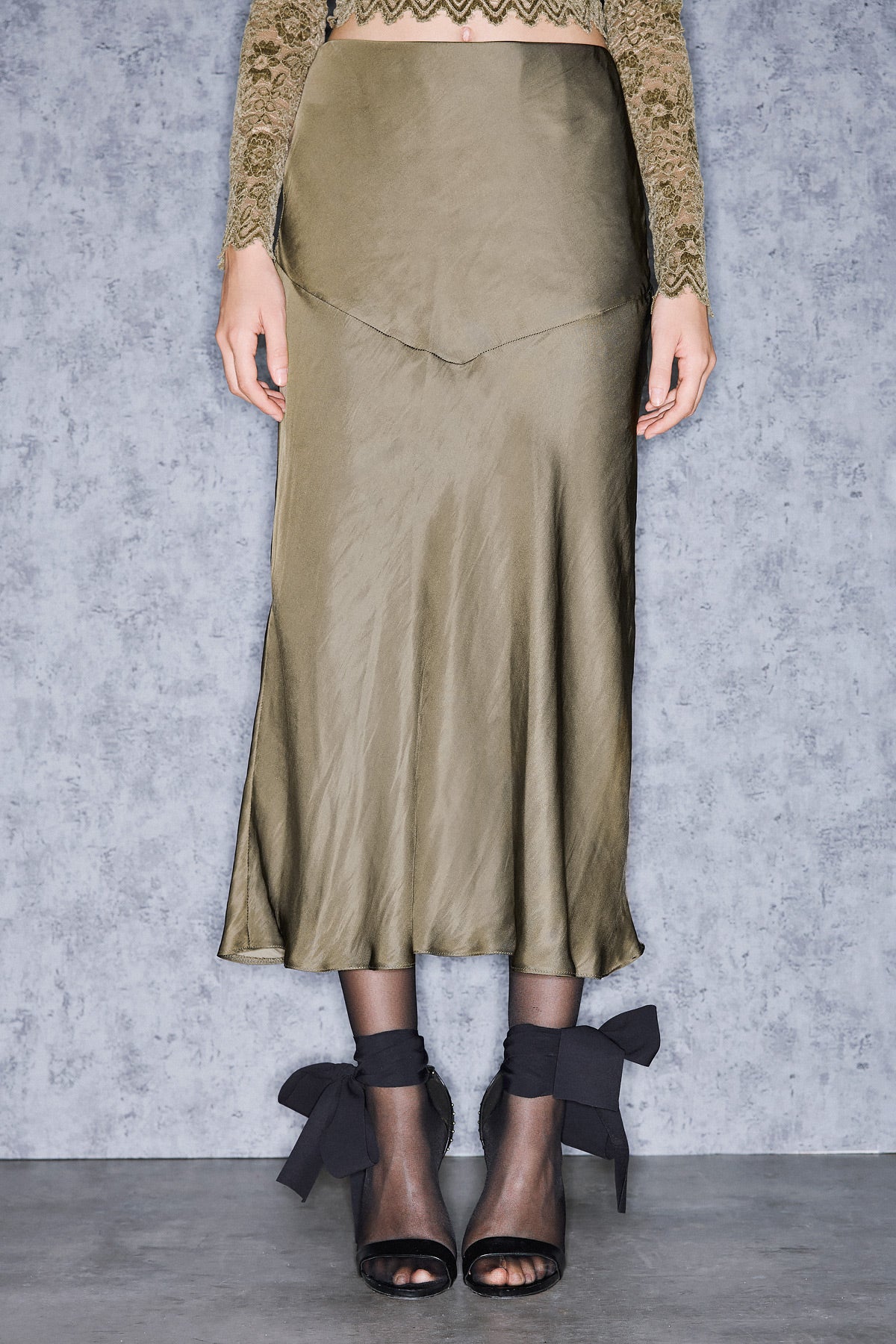 ZELANI SKIRT | KHAKI  (19023)