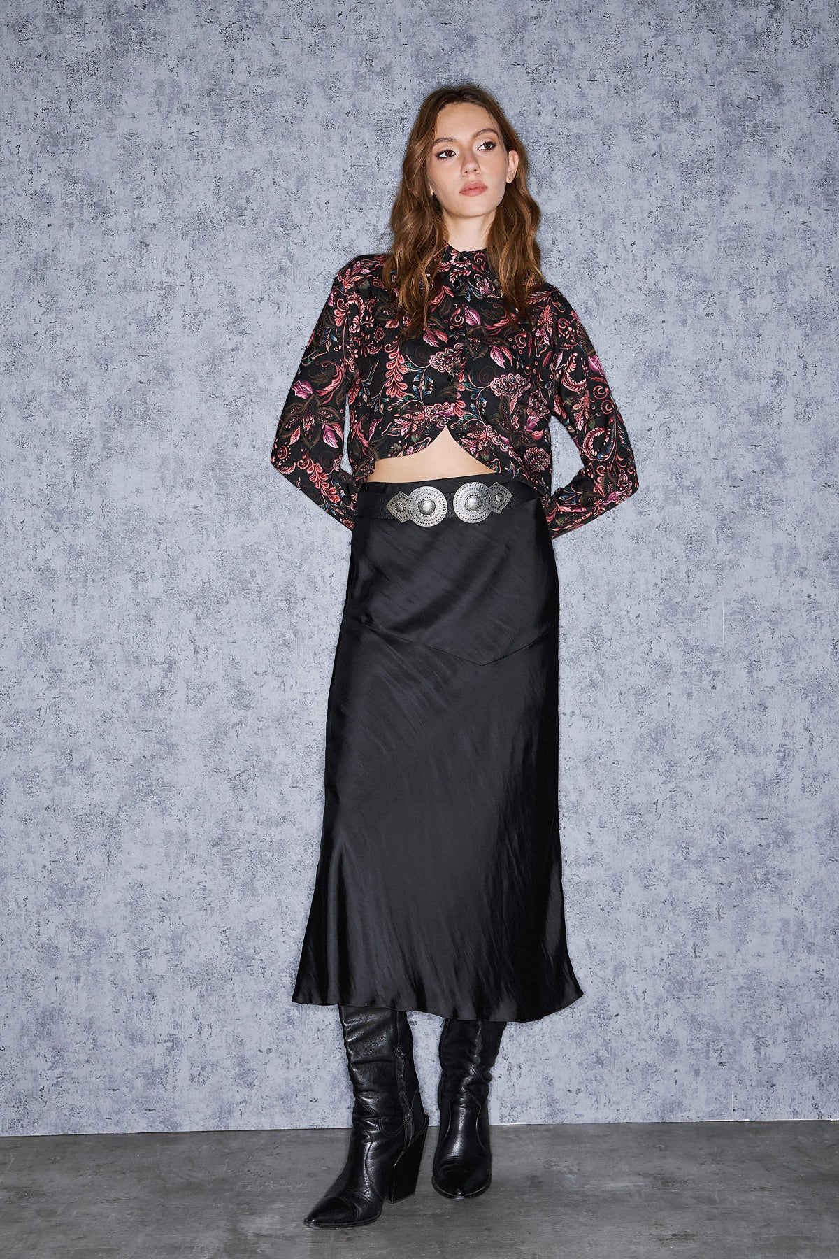 ZELANI  SKIRT | BLACK  (19023)